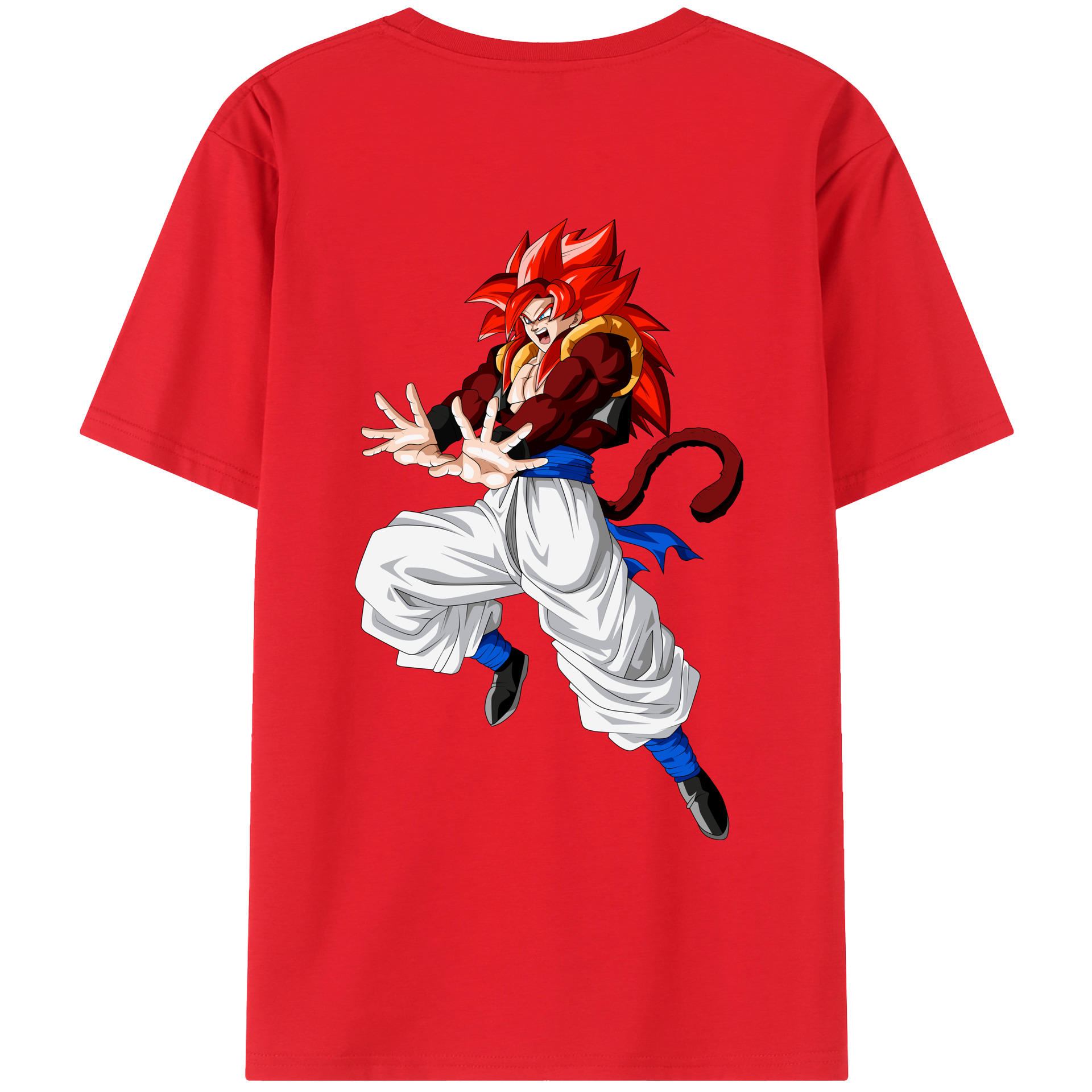 （画像用） ドラゴンボール 孫悟空（そん ごくう）Son Goku カカロット DRAGON BALL Kakarotto 綿100％ メンズ半袖Tシャツ（バックプリント） 通気性