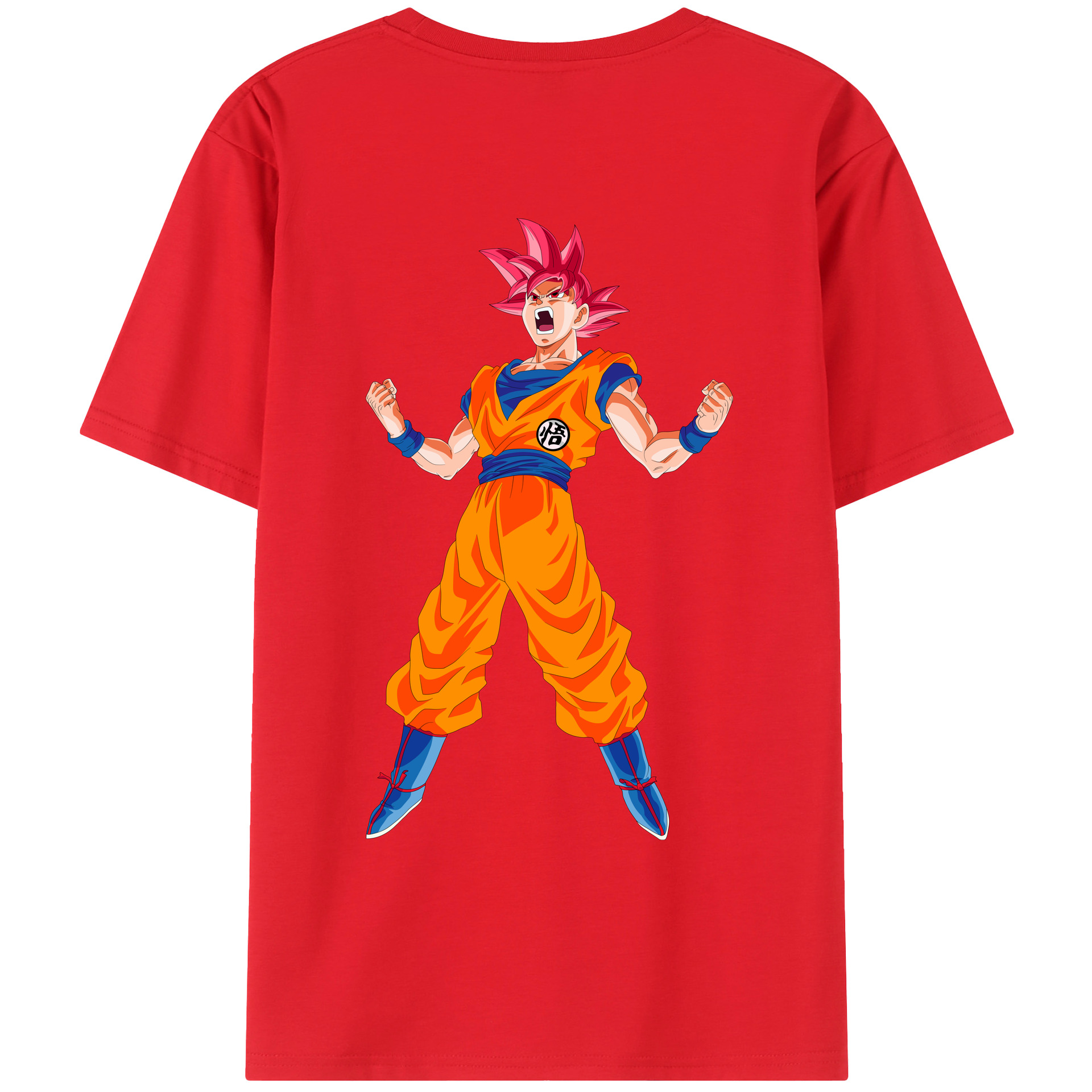（画像用） ドラゴンボール 孫悟空（そん ごくう）Son Goku カカロット DRAGON BALL Kakarotto 綿100％ メンズ半袖Tシャツ（バックプリント） 通気性