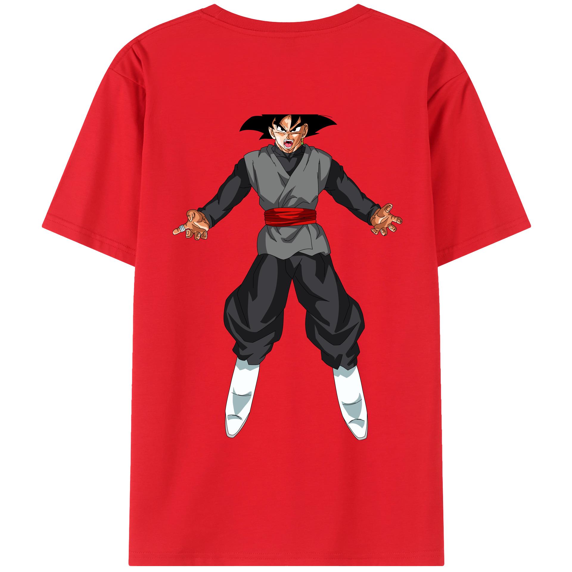 （画像用） ドラゴンボール ベジータ四世（Bejīta Yonsei）DRAGON BALL Vegeta IV 綿100％ メンズ半袖Tシャツ（バックプリント） 通気性
