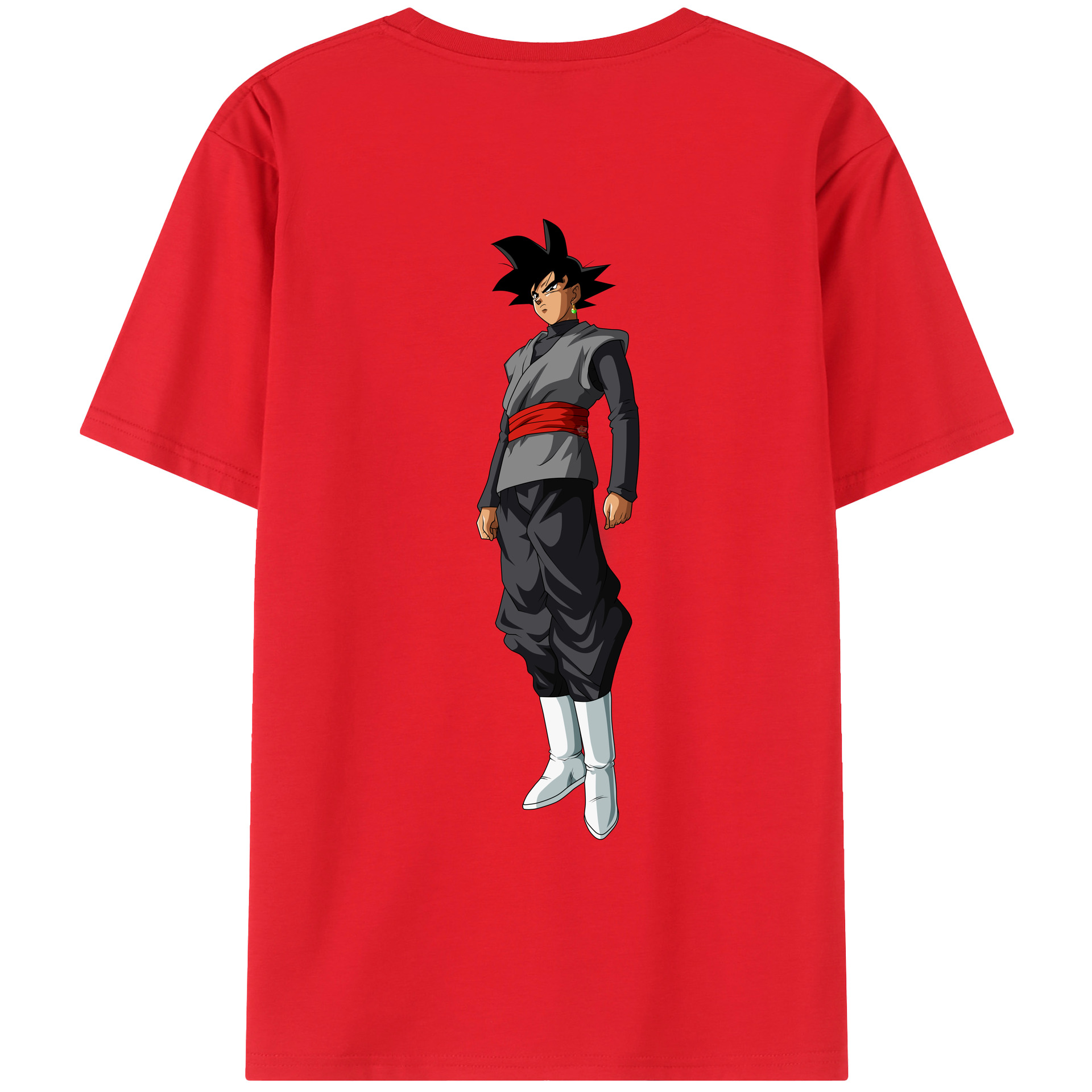 （画像用） ドラゴンボール ベジータ四世（Bejīta Yonsei）DRAGON BALL Vegeta IV 綿100％ メンズ半袖Tシャツ（バックプリント） 通気性
