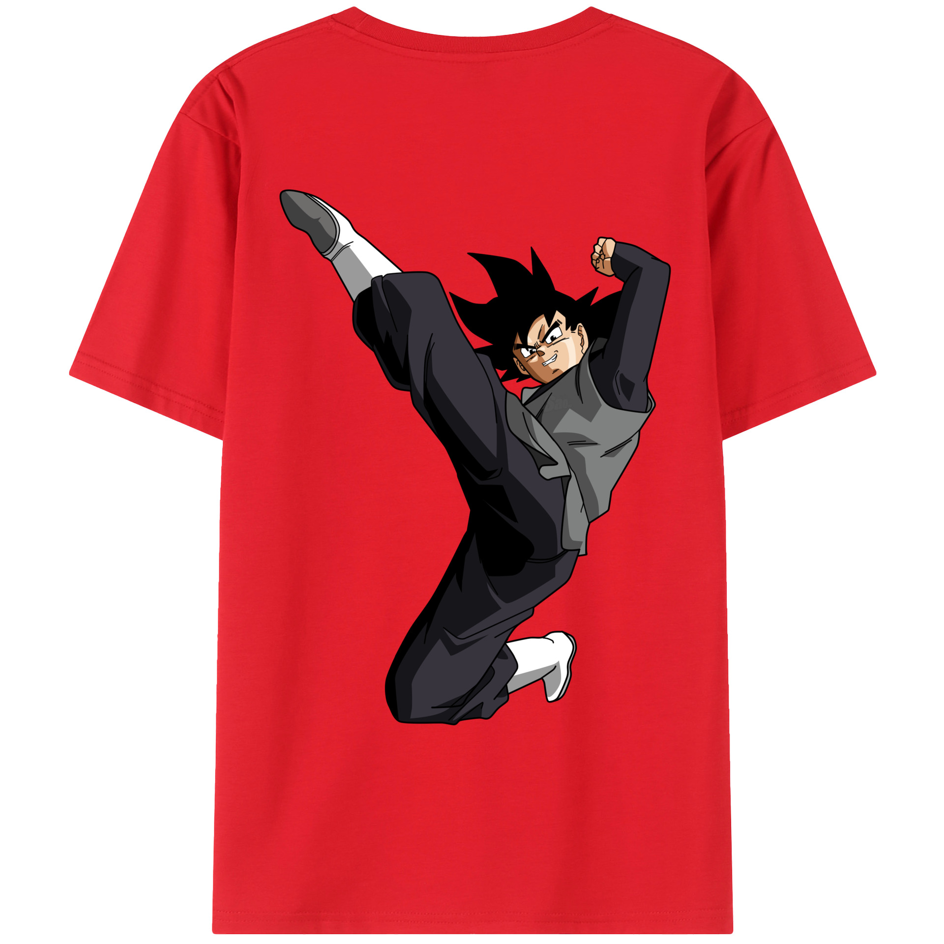 （画像用） ドラゴンボール ベジータ四世（Bejīta Yonsei）DRAGON BALL Vegeta IV 綿100％ メンズ半袖Tシャツ（バックプリント） 通気性