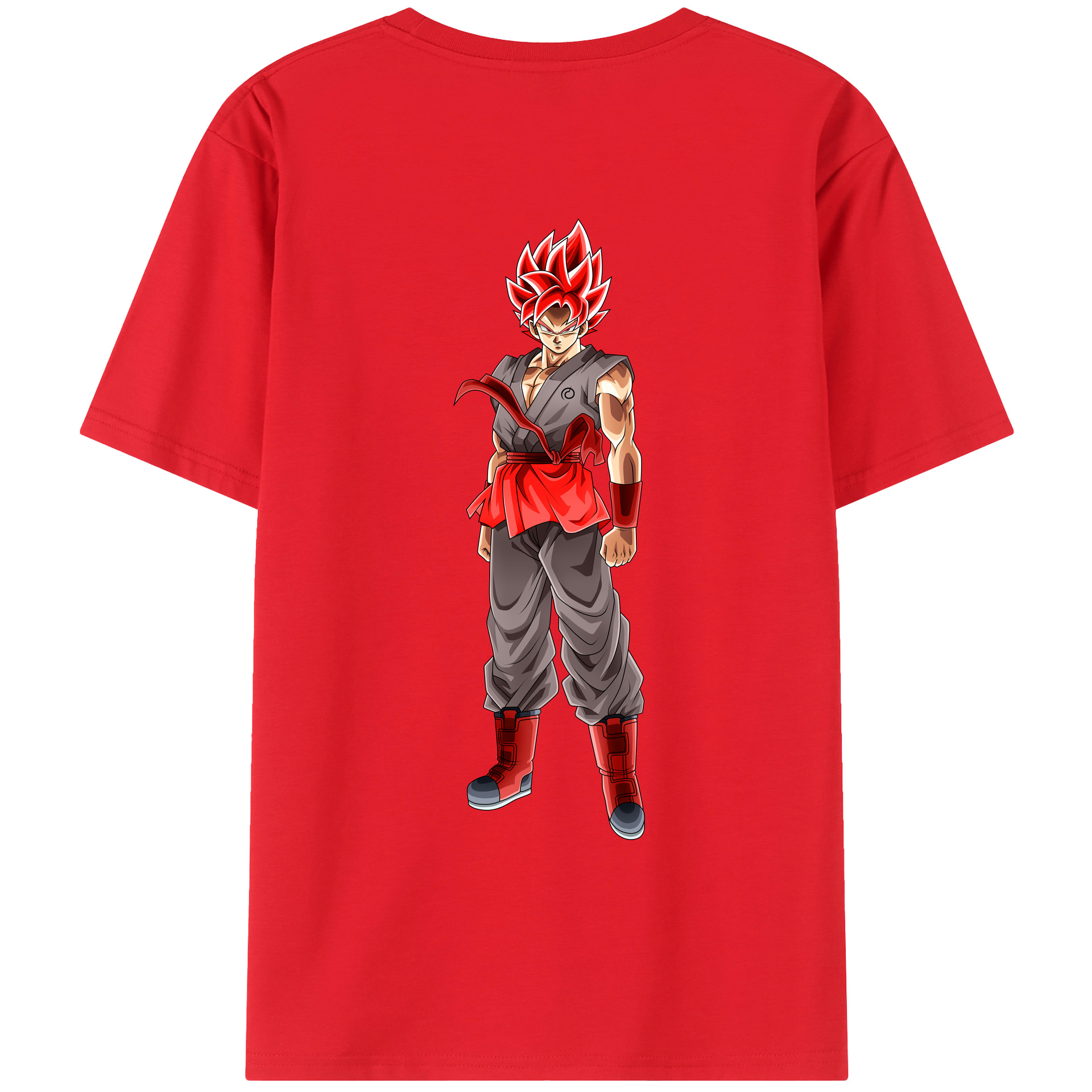 （画像用） ドラゴンボール 孫 悟飯（そんごはん）DRAGON BALL Son Gohan 綿100％ メンズ半袖Tシャツ（バックプリント） 通気性