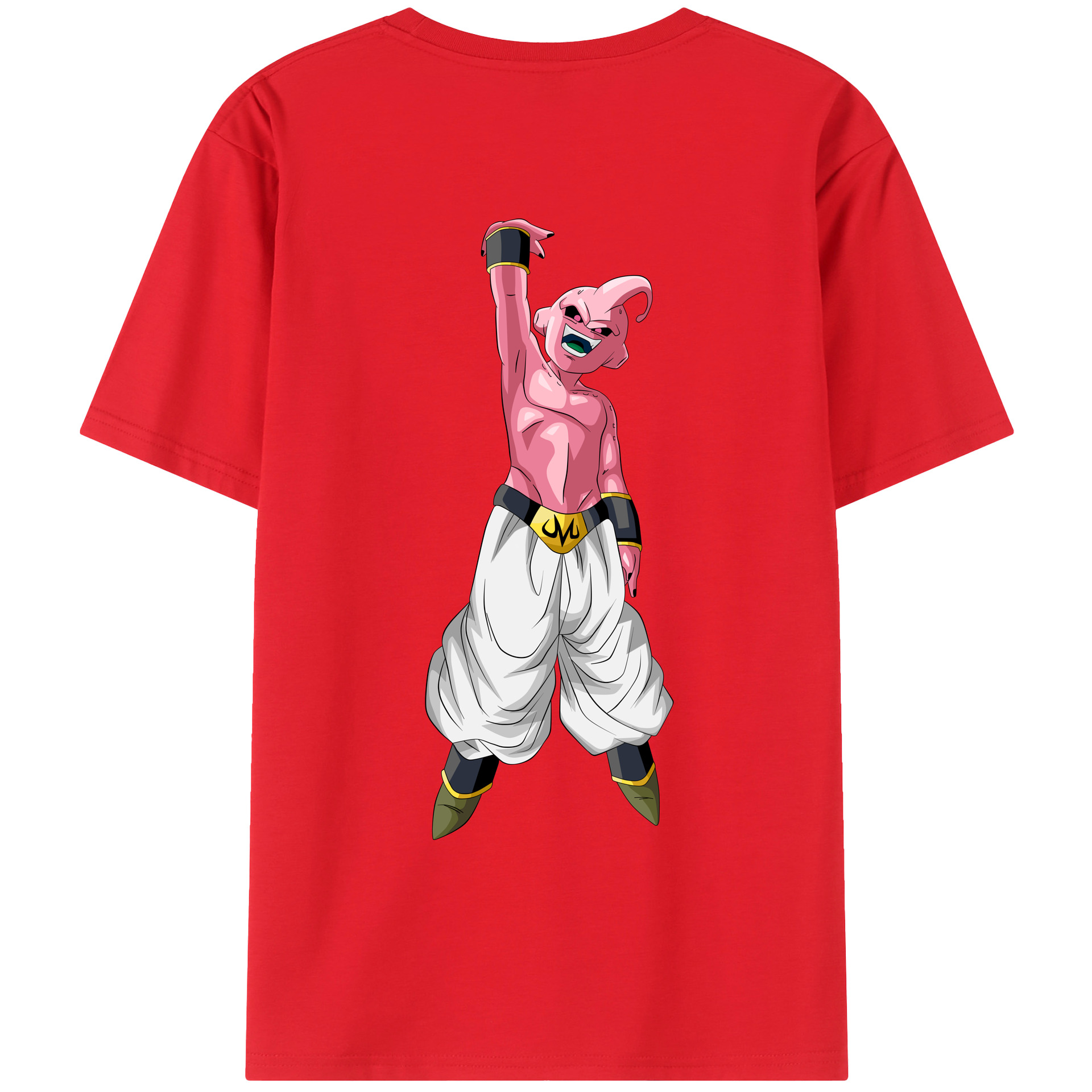 （画像用） ドラゴンボール 魔人ブウ DRAGON BALL Majin Buu 綿100％ メンズ半袖Tシャツ（バックプリント） 通気性