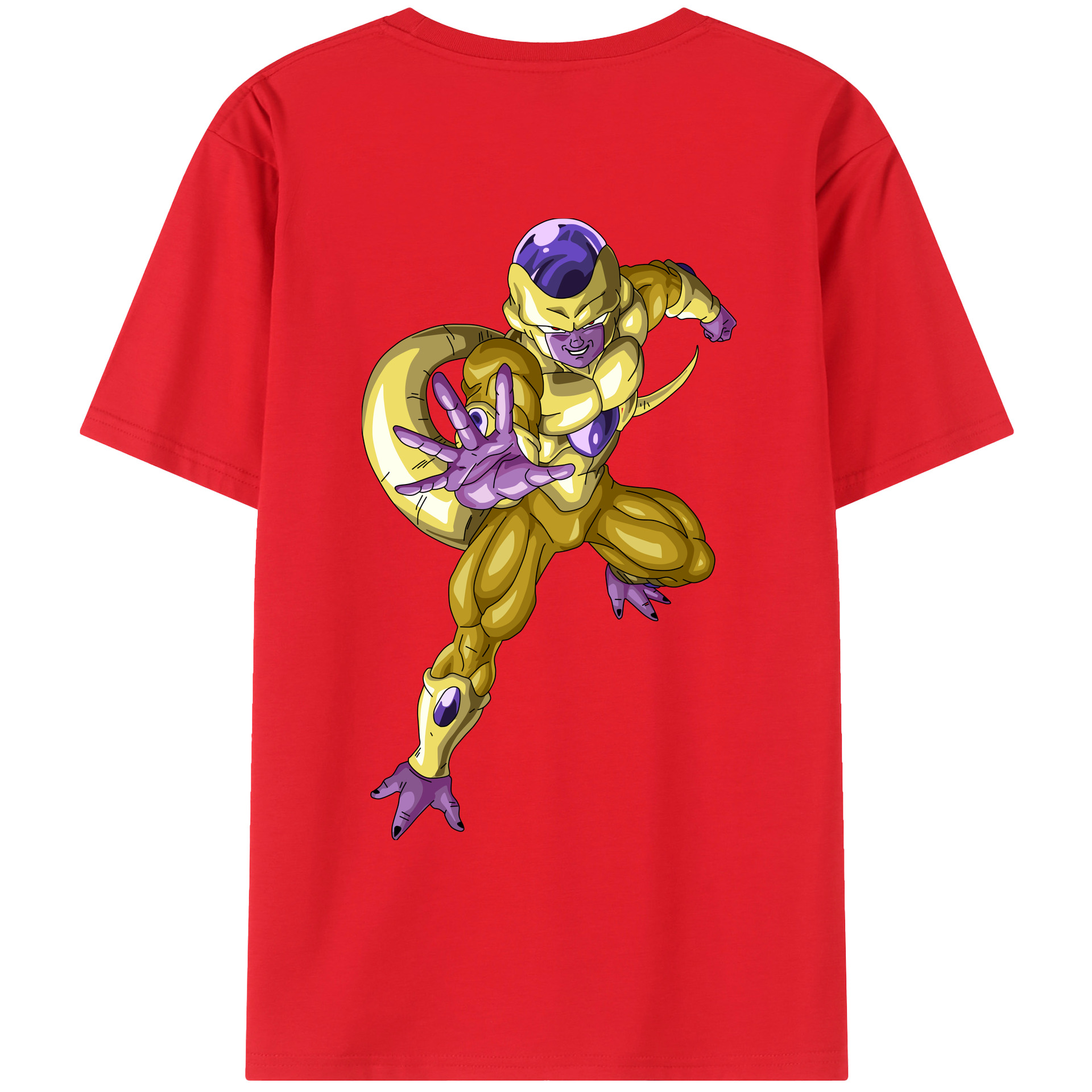 （画像用） ドラゴンボール フリーザ DRAGON BALL Frieza 綿100％ メンズ半袖Tシャツ（バックプリント） 通気性