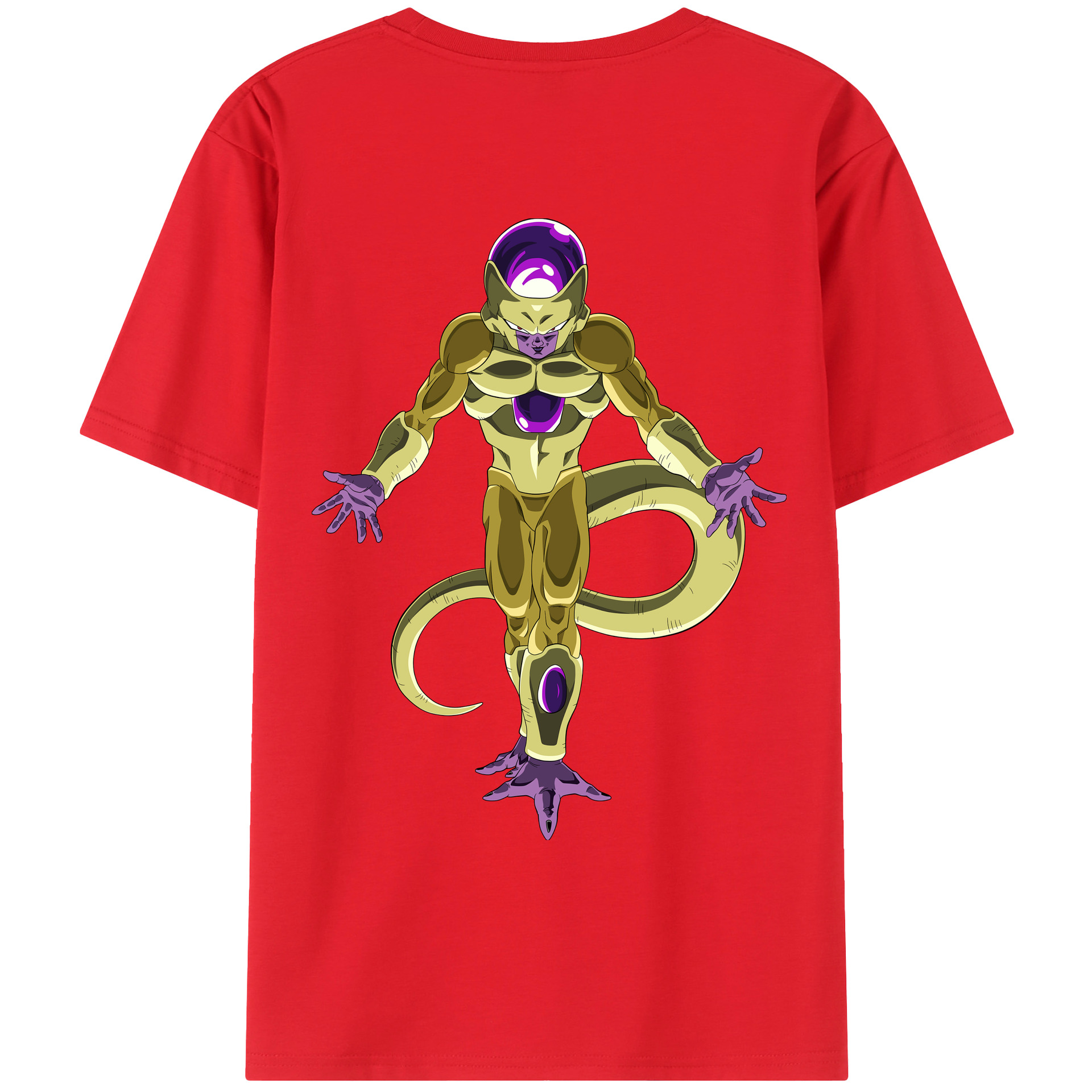 （画像用） ドラゴンボール フリーザ DRAGON BALL Frieza 綿100％ メンズ半袖Tシャツ（バックプリント） 通気性