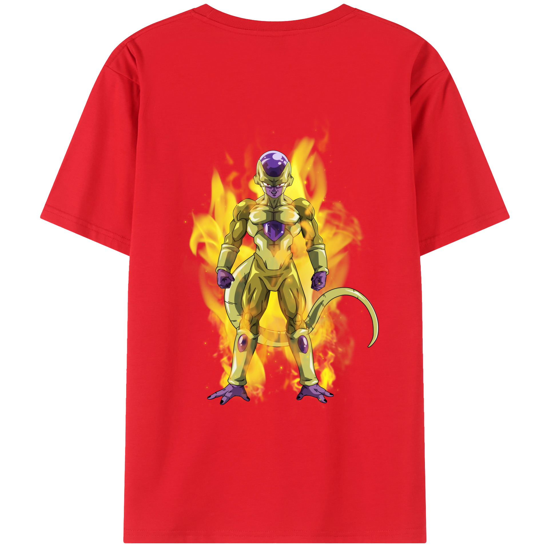 （画像用） ドラゴンボール フリーザ DRAGON BALL Frieza 綿100％ メンズ半袖Tシャツ（バックプリント） 通気性