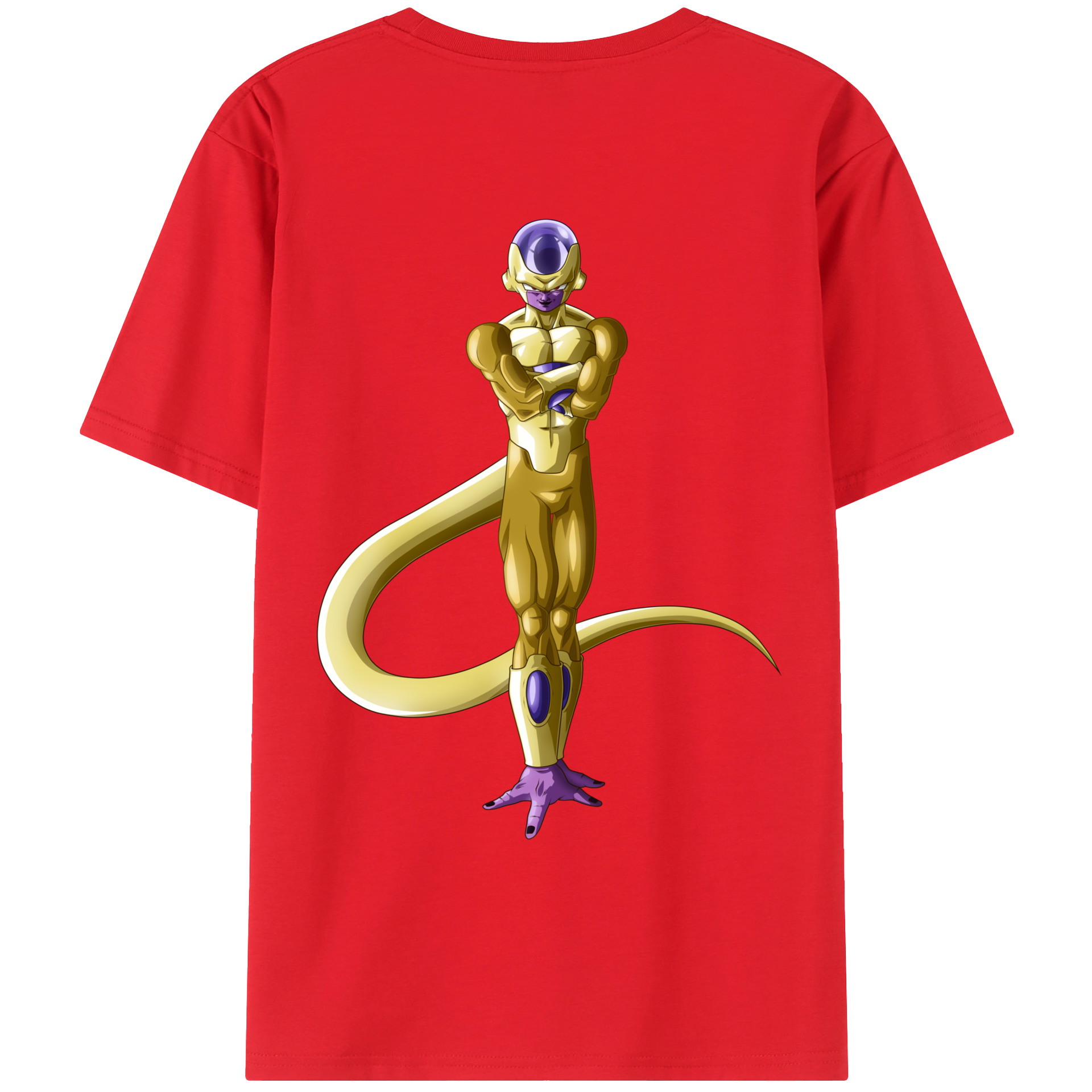 （画像用） ドラゴンボール フリーザ DRAGON BALL Frieza 綿100％ メンズ半袖Tシャツ（バックプリント） 通気性