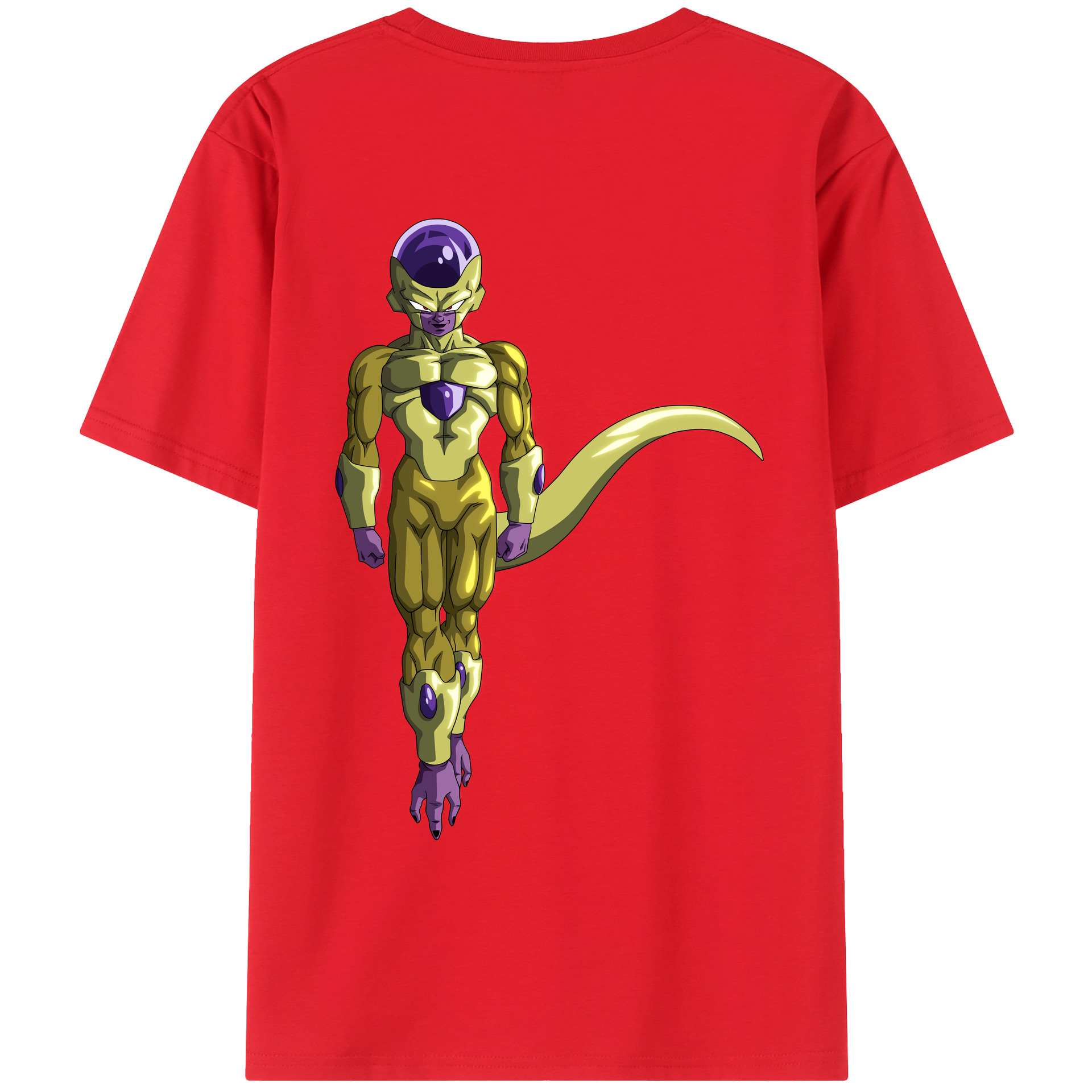 （画像用） ドラゴンボール フリーザ DRAGON BALL Frieza 綿100％ メンズ半袖Tシャツ（バックプリント） 通気性