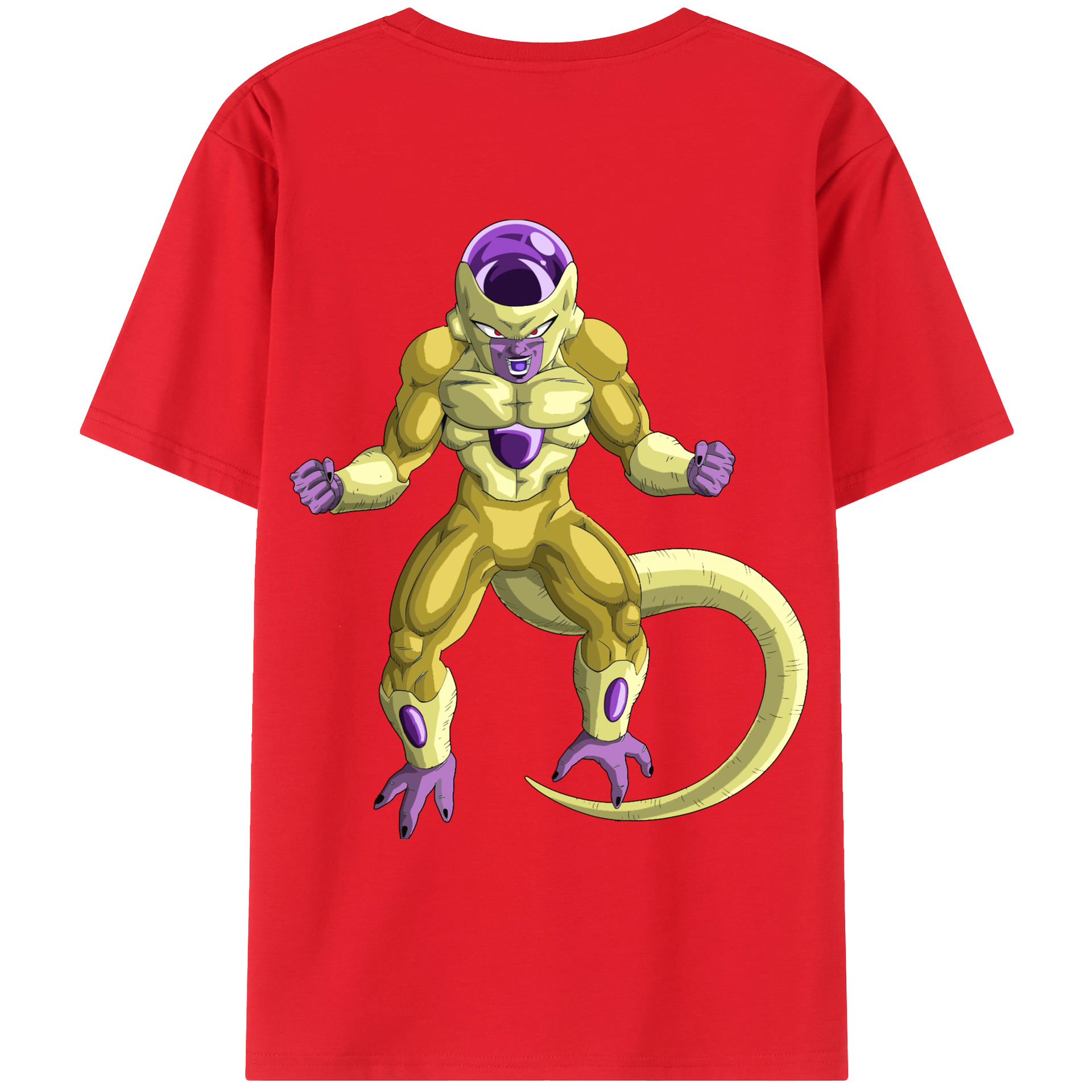 （画像用） ドラゴンボール フリーザ DRAGON BALL Frieza 綿100％ メンズ半袖Tシャツ（バックプリント） 通気性