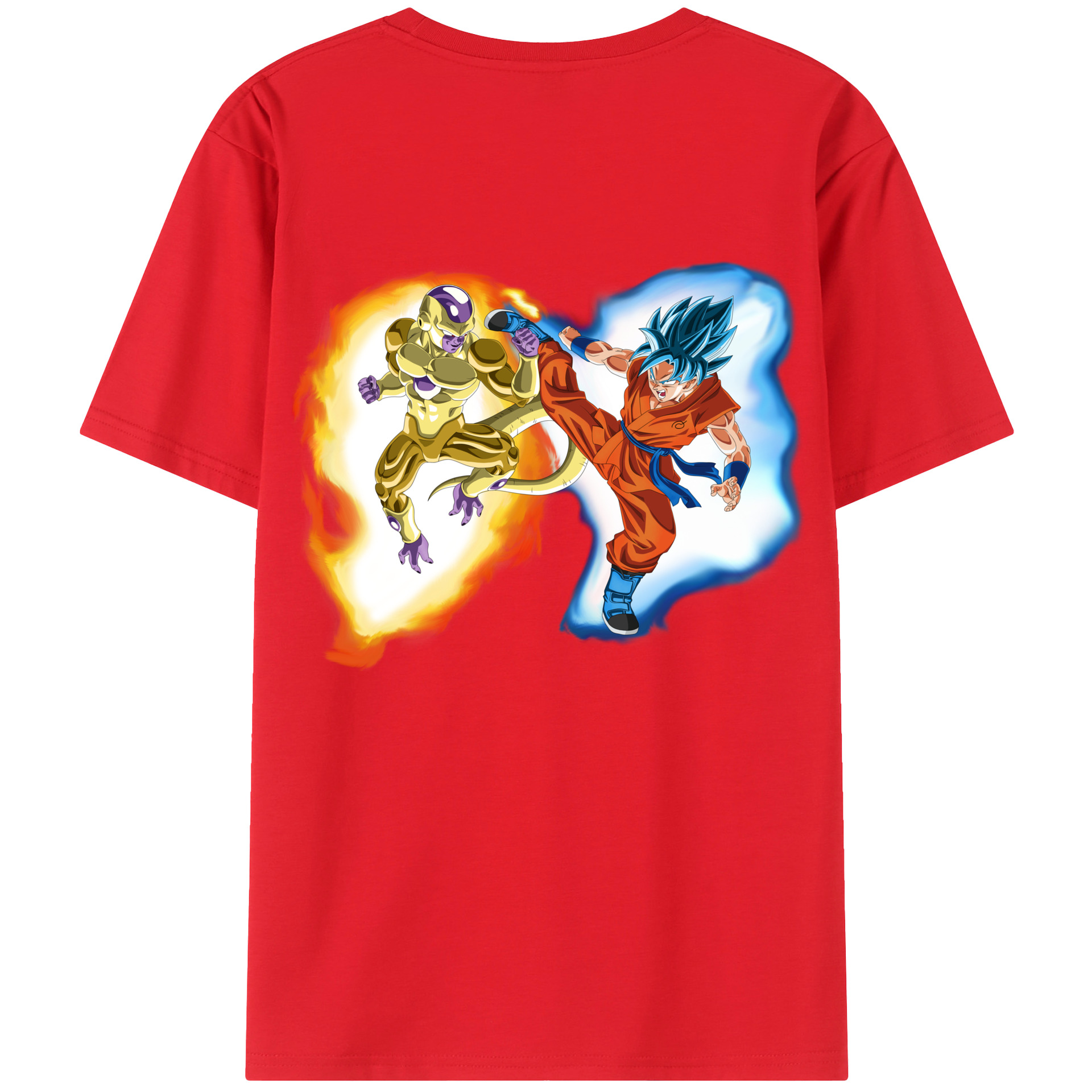 （画像用） ドラゴンボール フリーザ DRAGON BALL Frieza 綿100％ メンズ半袖Tシャツ（バックプリント） 通気性