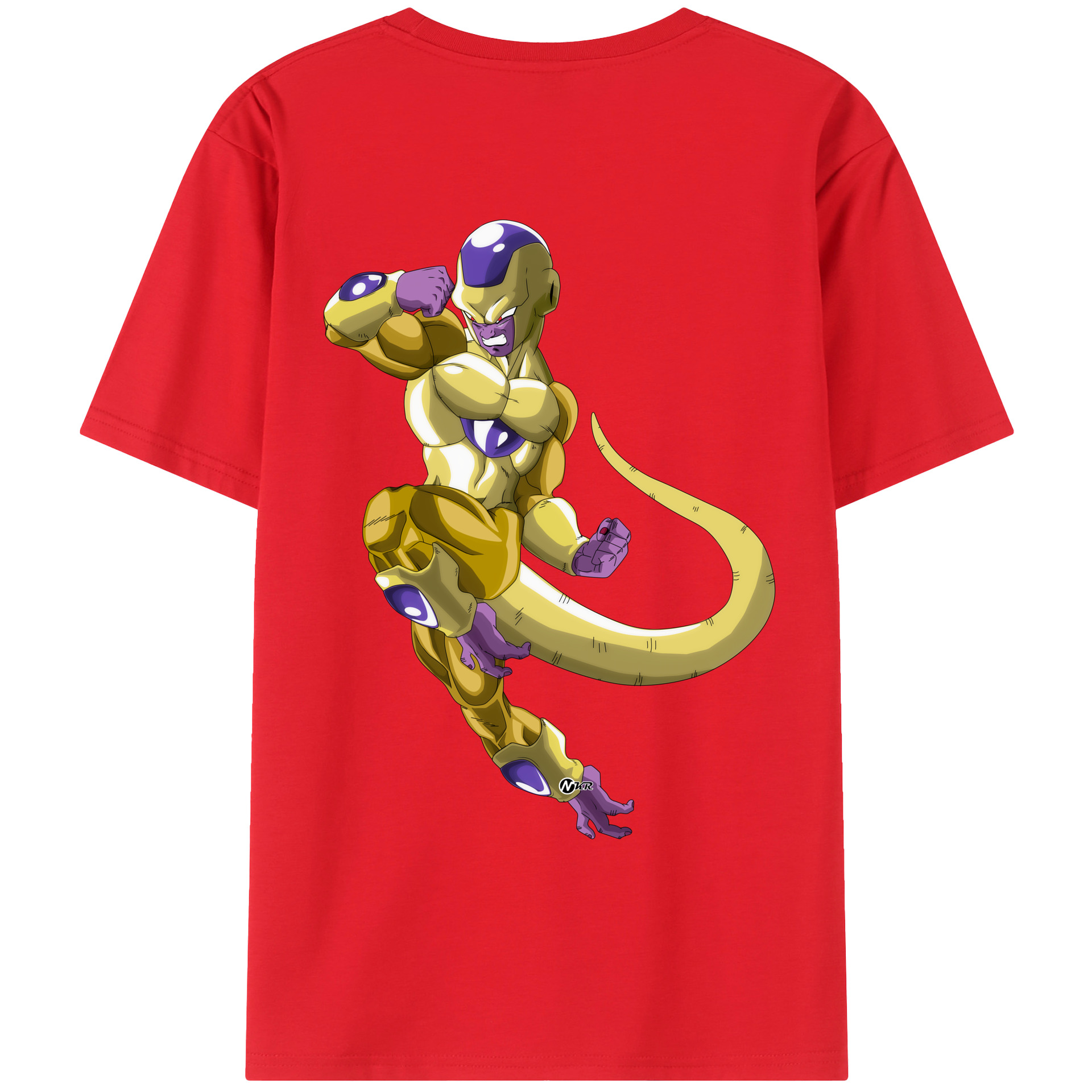 （画像用） ドラゴンボール フリーザ DRAGON BALL Frieza 綿100％ メンズ半袖Tシャツ（バックプリント） 通気性