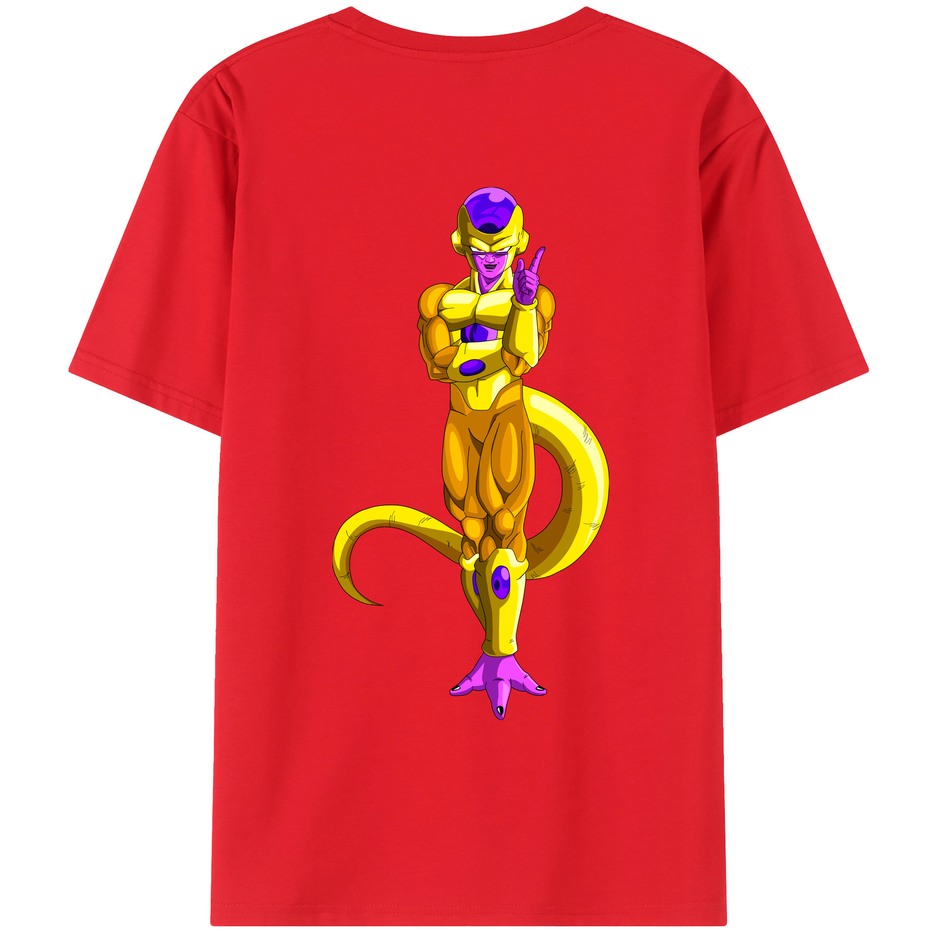 （画像用） ドラゴンボール フリーザ DRAGON BALL Frieza 綿100％ メンズ半袖Tシャツ（バックプリント） 通気性