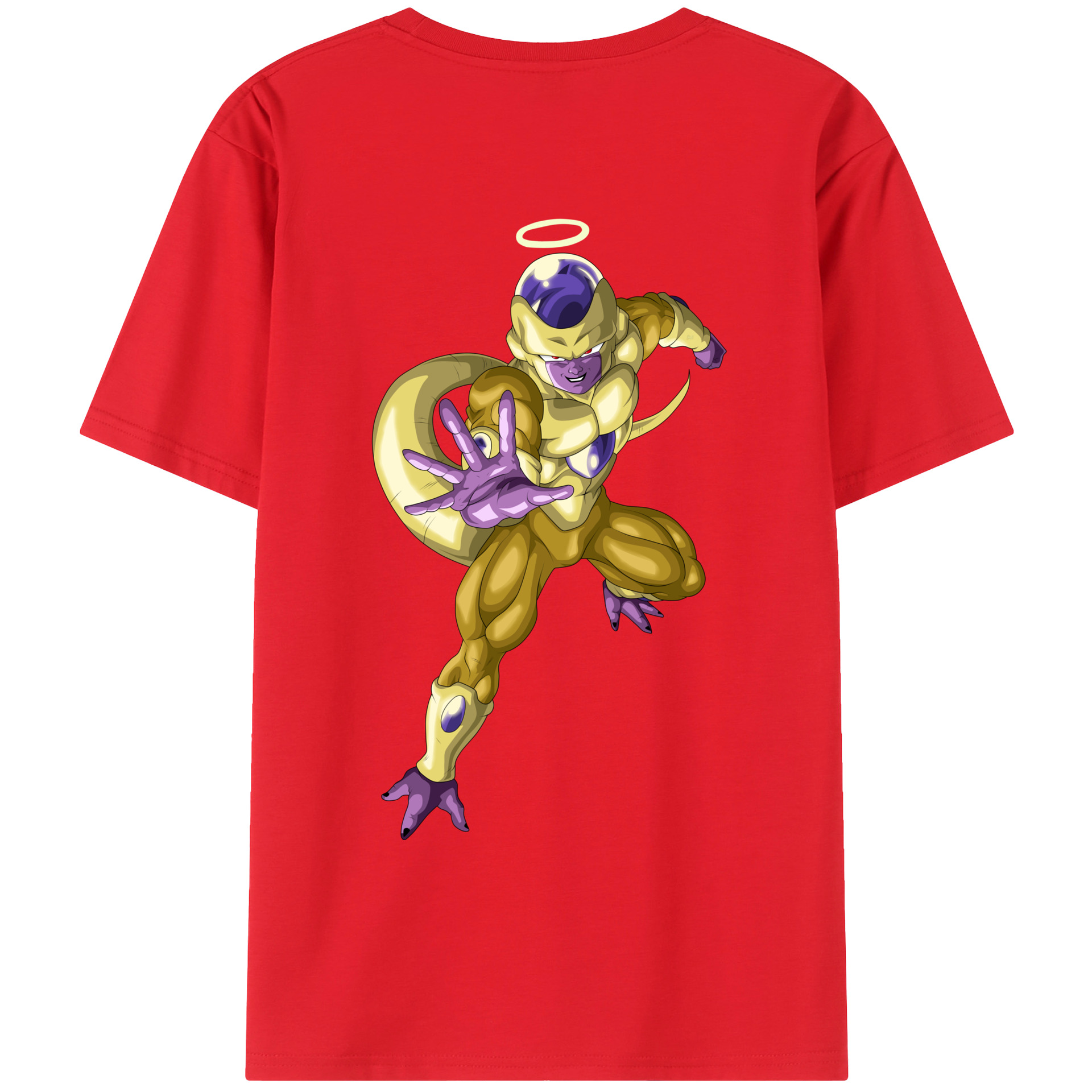 （画像用） ドラゴンボール フリーザ DRAGON BALL Frieza 綿100％ メンズ半袖Tシャツ（バックプリント） 通気性