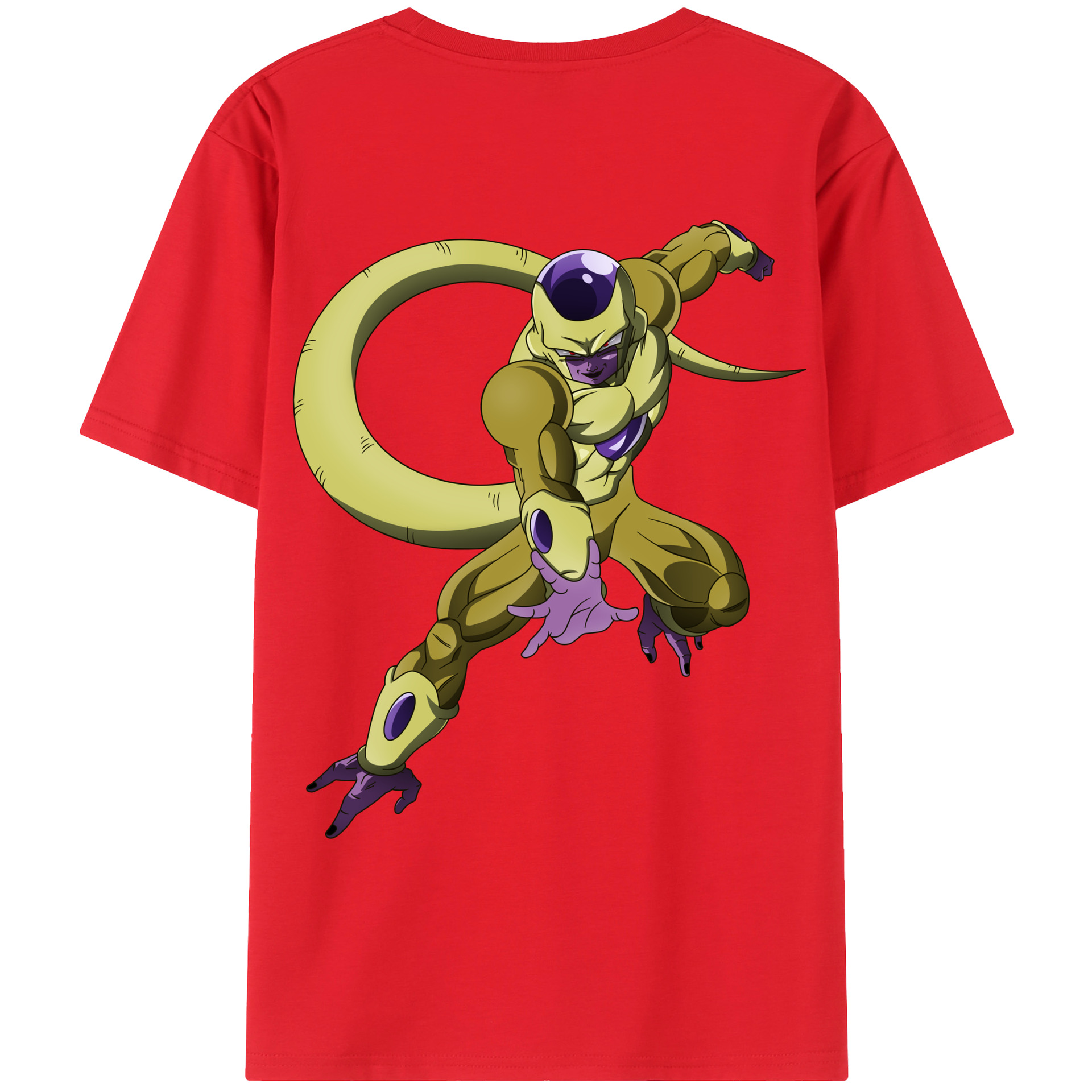 （画像用） ドラゴンボール フリーザ DRAGON BALL Frieza 綿100％ メンズ半袖Tシャツ（バックプリント） 通気性