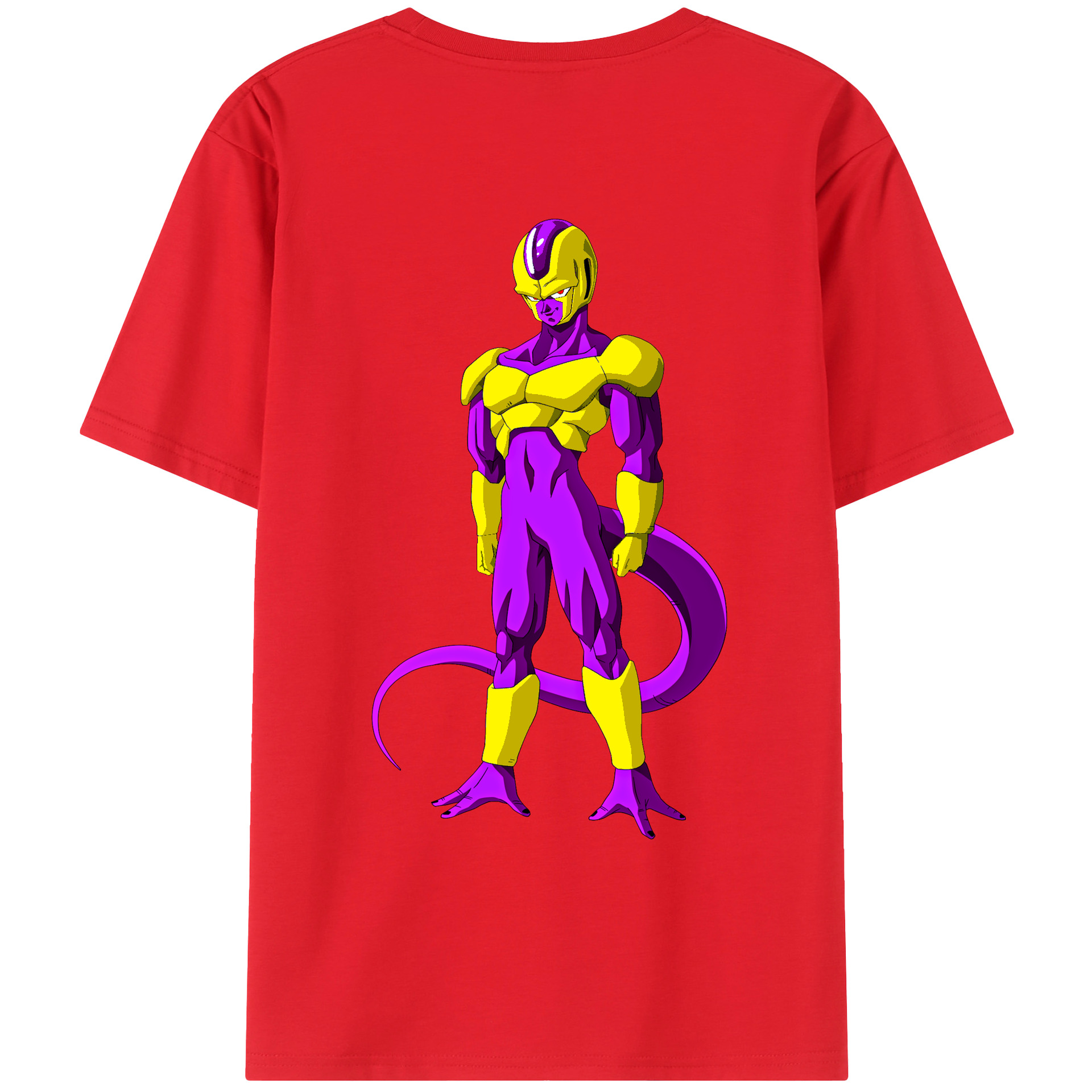（画像用） ドラゴンボール フリーザ DRAGON BALL Frieza 綿100％ メンズ半袖Tシャツ（バックプリント） 通気性
