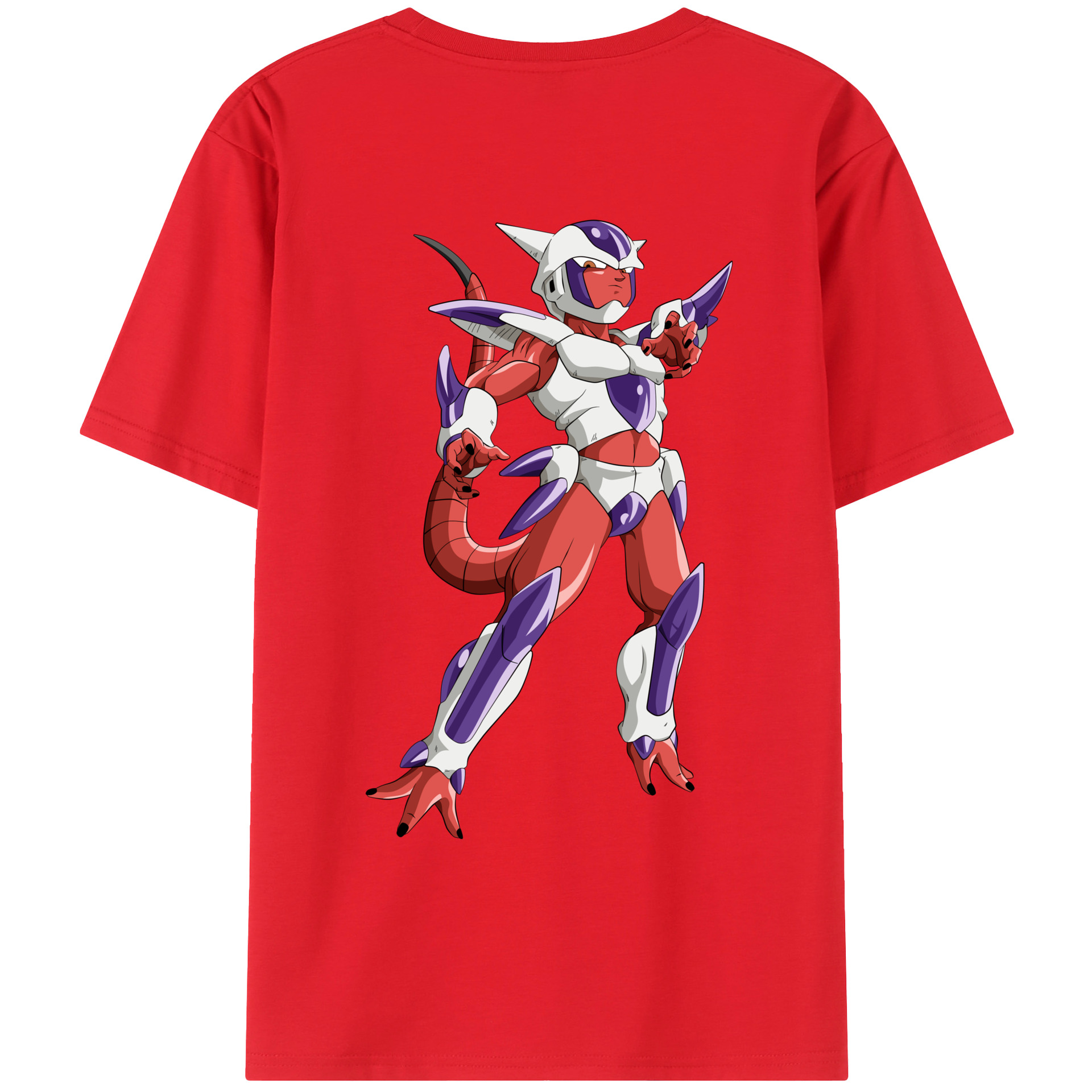 （画像用） ドラゴンボール フリーザ DRAGON BALL Frieza 綿100％ メンズ半袖Tシャツ（バックプリント） 通気性