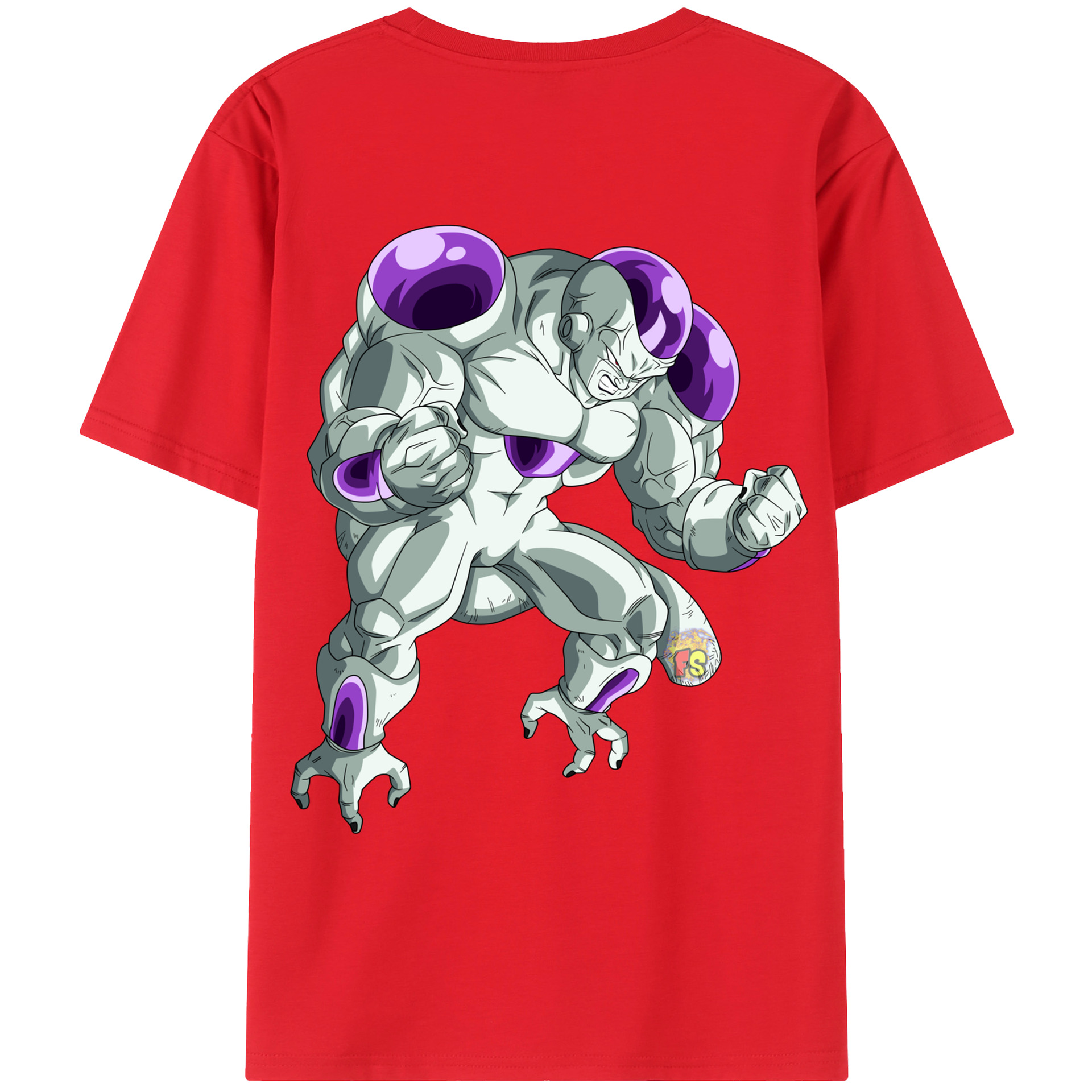（画像用） ドラゴンボール フリーザ DRAGON BALL Frieza 綿100％ メンズ半袖Tシャツ（バックプリント） 通気性