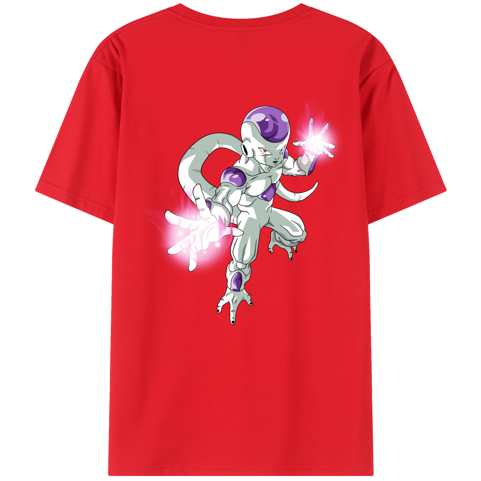 （画像用） ドラゴンボール フリーザ DRAGON BALL Frieza 綿100％ メンズ半袖Tシャツ（バックプリント） 通気性