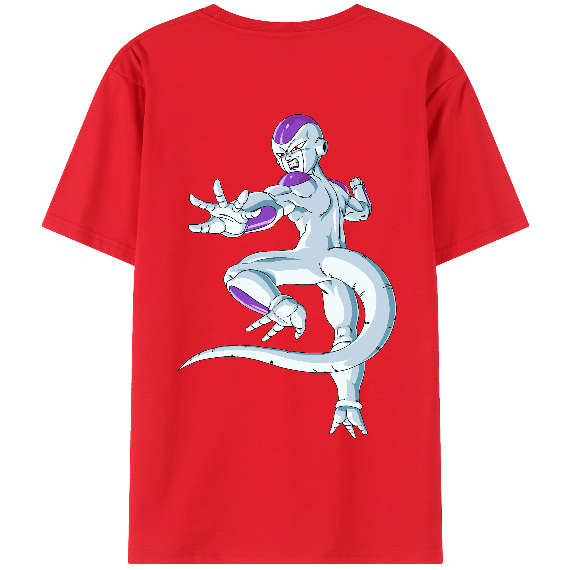 （画像用） ドラゴンボール フリーザ DRAGON BALL Frieza 綿100％ メンズ半袖Tシャツ（バックプリント） 通気性
