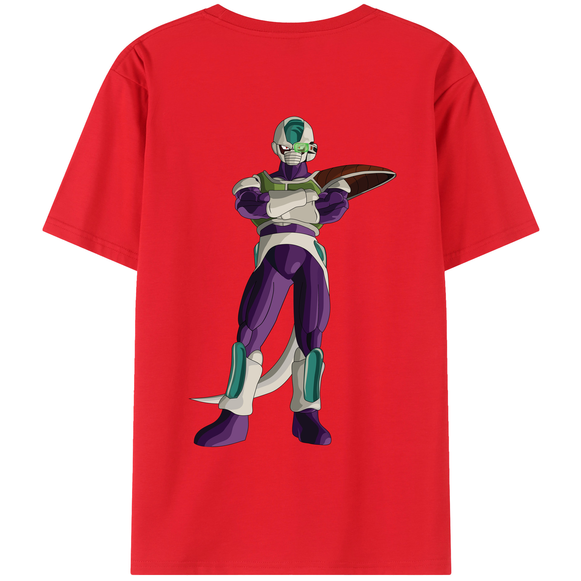 （画像用） ドラゴンボール フリーザ DRAGON BALL Frieza 綿100％ メンズ半袖Tシャツ（バックプリント） 通気性