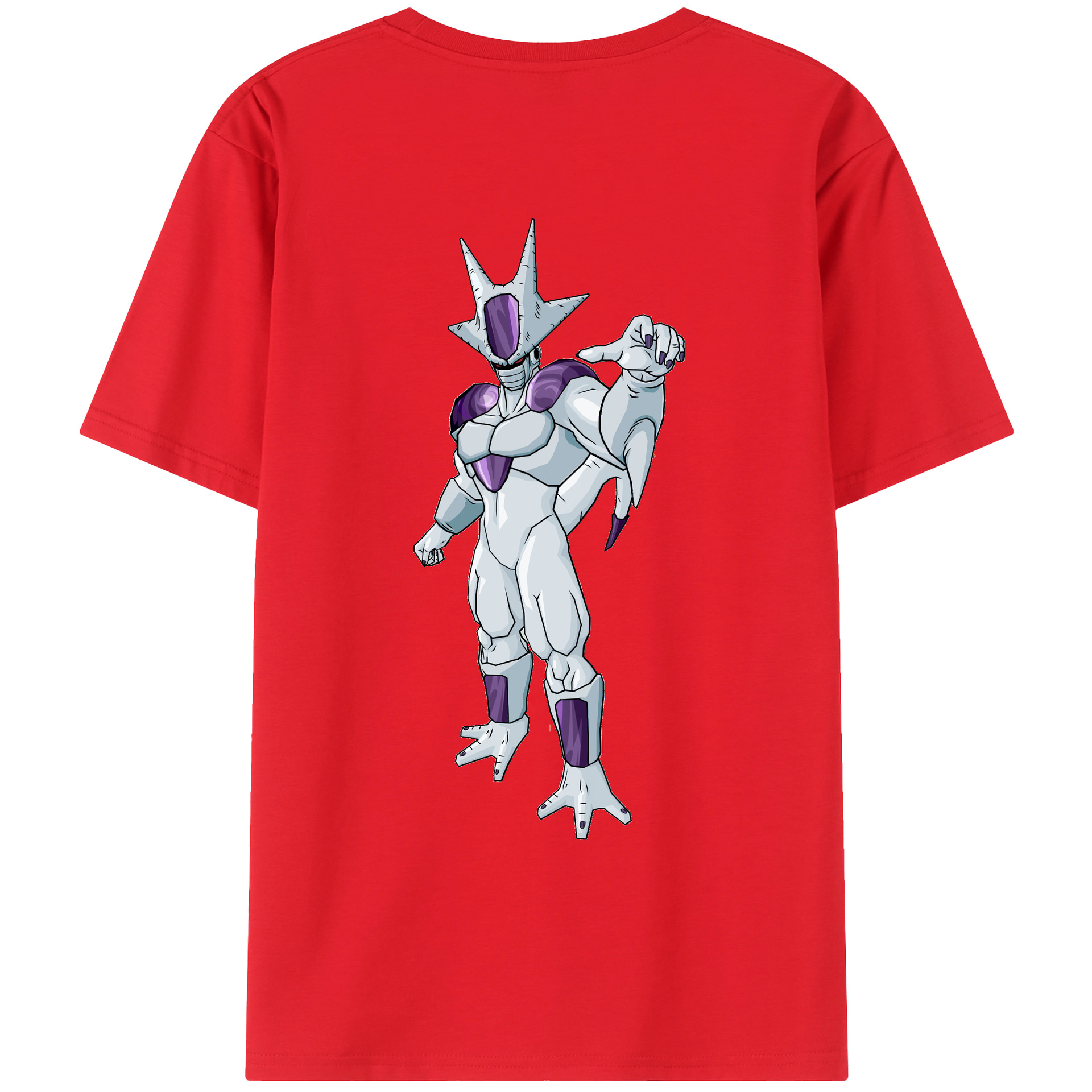 （画像用） ドラゴンボール クウラ DRAGON BALL Cooler Coora 綿100％ メンズ半袖Tシャツ（バックプリント） 通気性