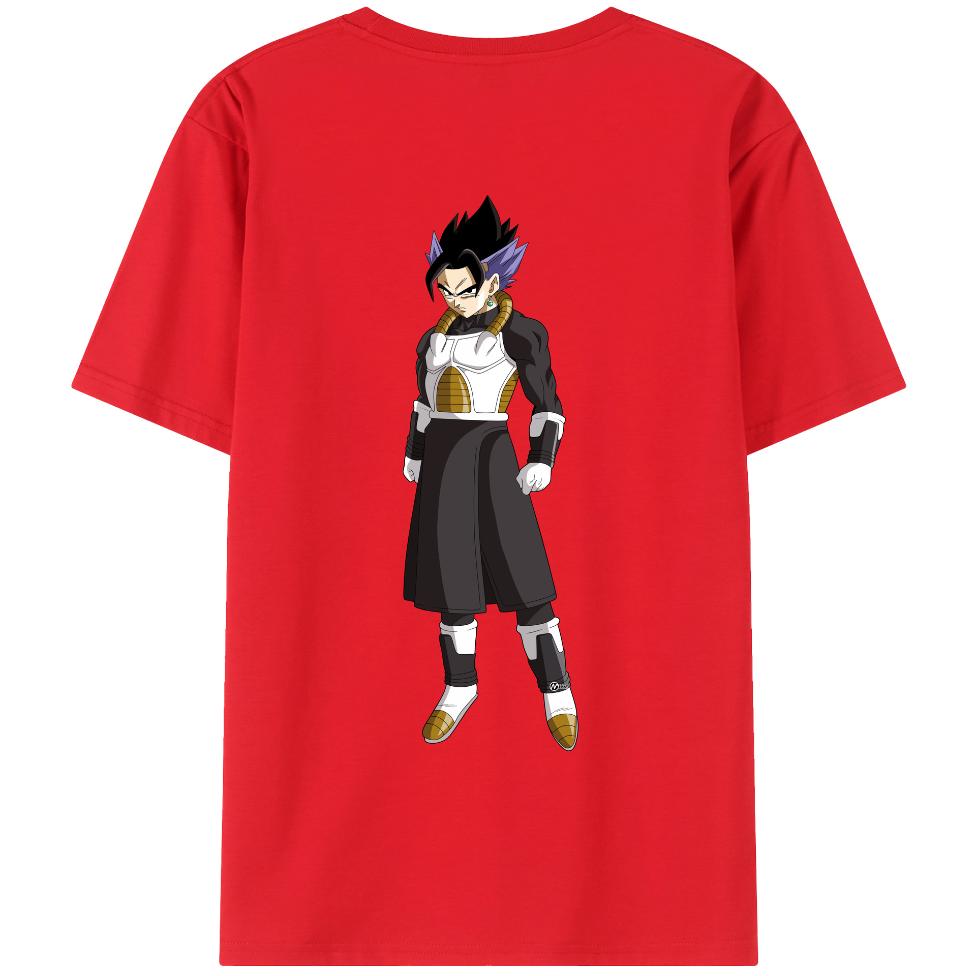 （画像用） ドラゴンボール ベジット DRAGON BALL Vegetto 綿100％ メンズ半袖Tシャツ（バックプリント） 通気性