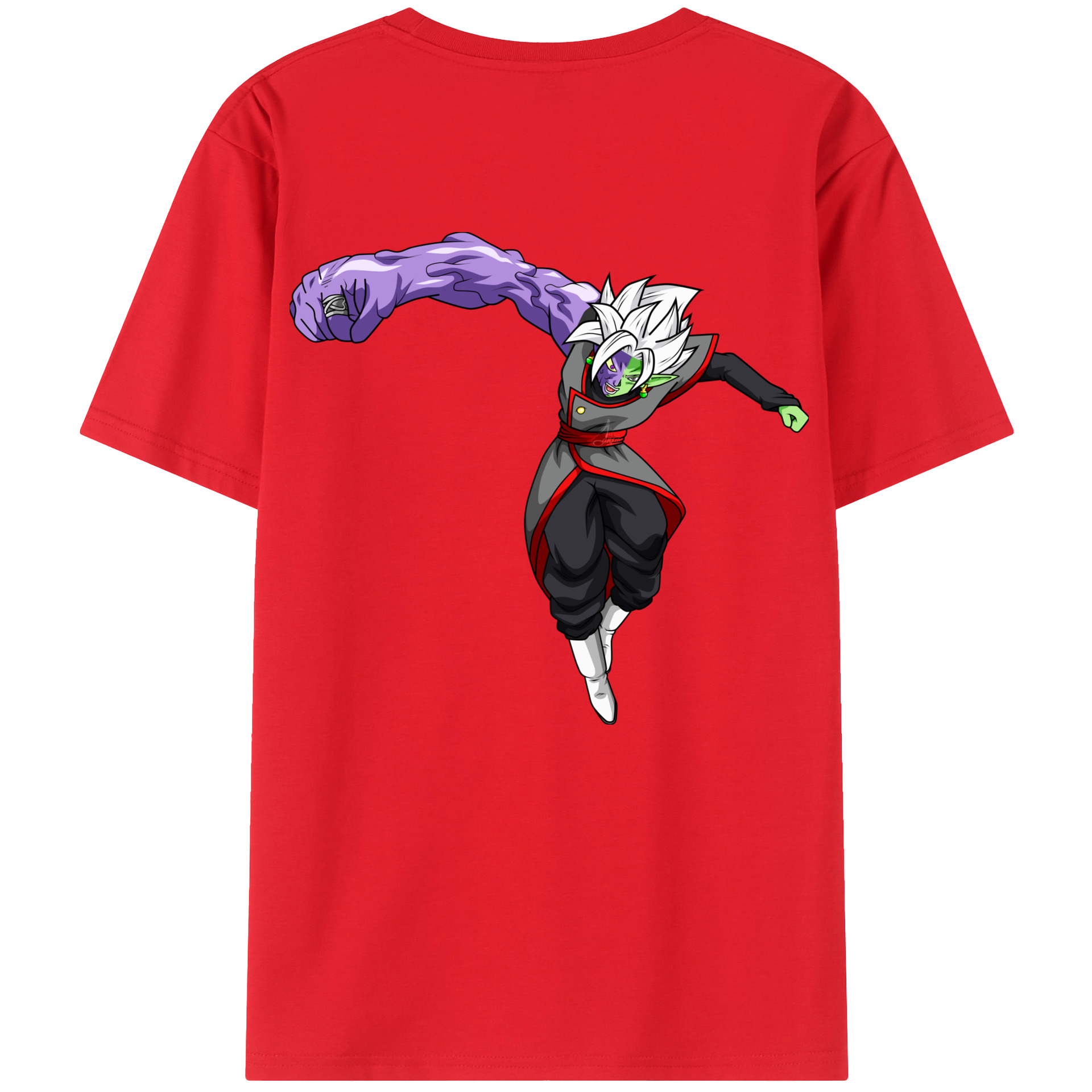 （画像用） ドラゴンボール ベジット DRAGON BALL Vegetto 綿100％ メンズ半袖Tシャツ（バックプリント） 通気性