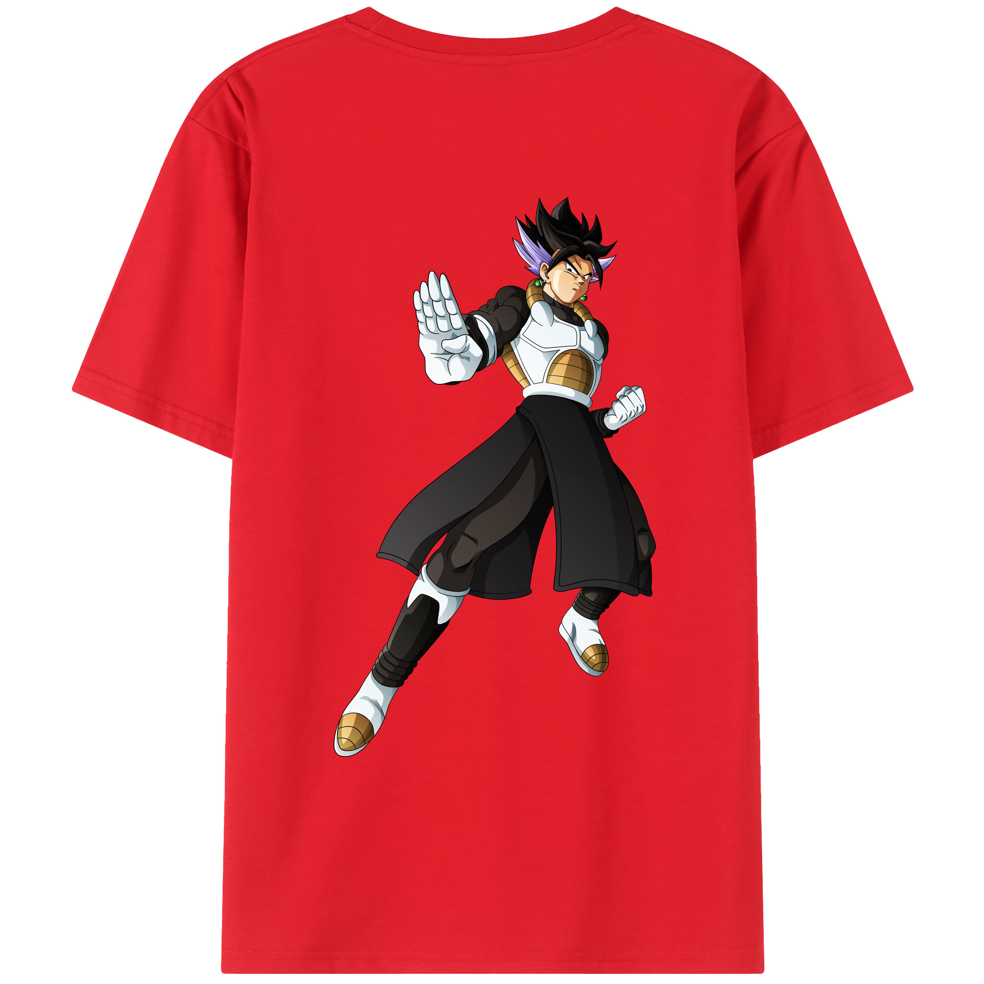 （画像用） ドラゴンボール ベジット DRAGON BALL Vegetto 綿100％ メンズ半袖Tシャツ（バックプリント） 通気性