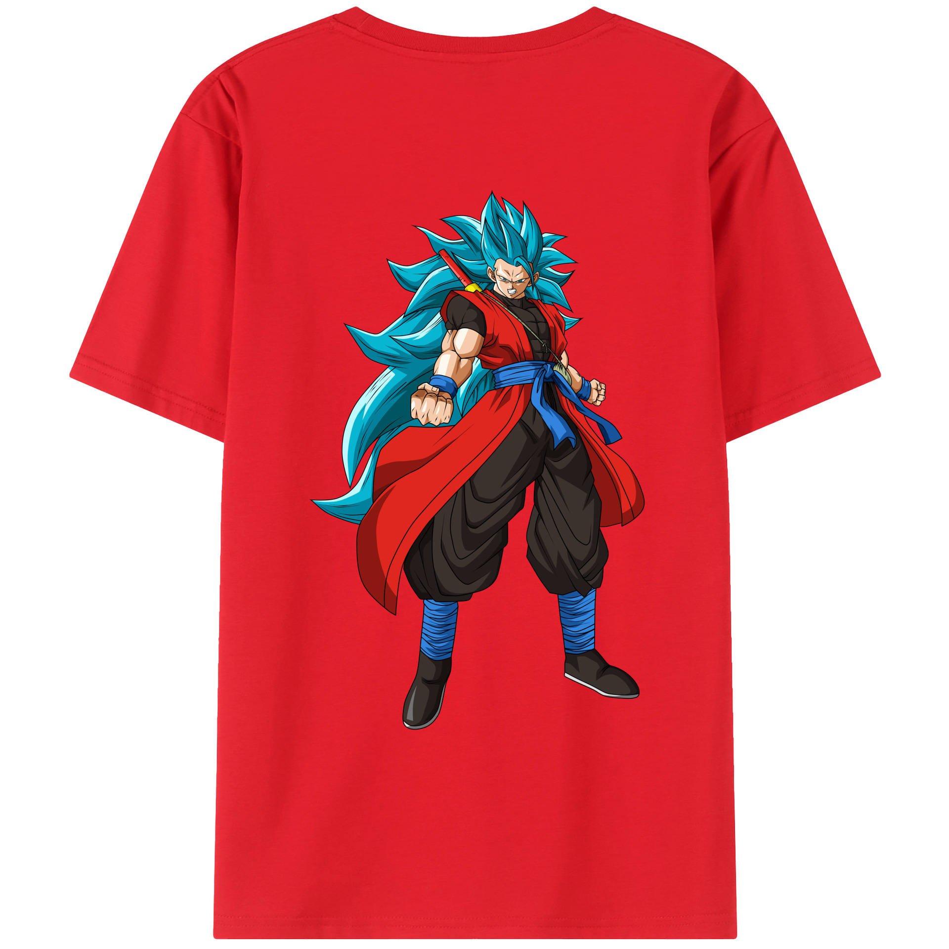 （画像用） ドラゴンボール ベジット DRAGON BALL Vegetto 綿100％ メンズ半袖Tシャツ（バックプリント） 通気性