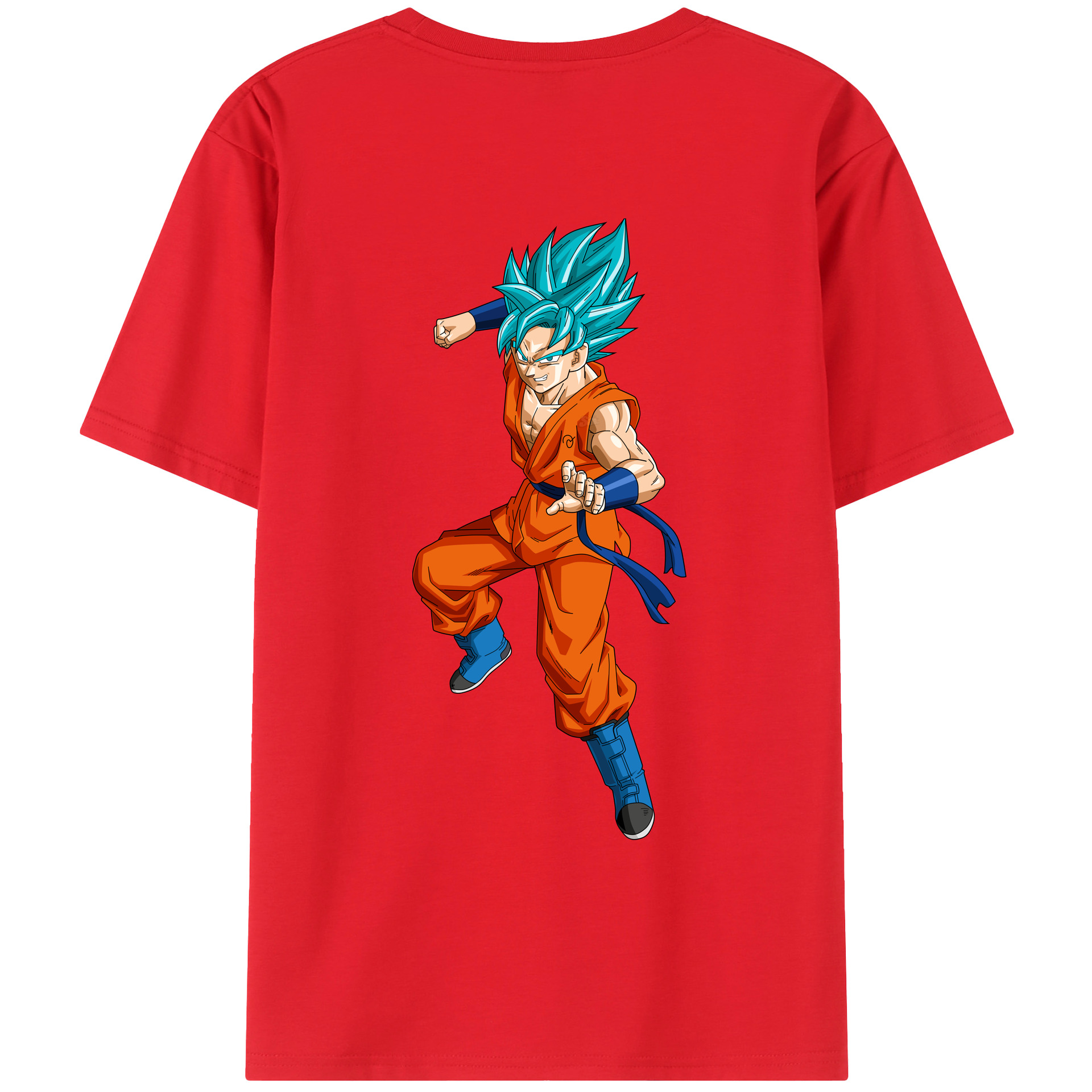 （画像用） ドラゴンボール ベジット DRAGON BALL Vegetto 綿100％ メンズ半袖Tシャツ（バックプリント） 通気性
