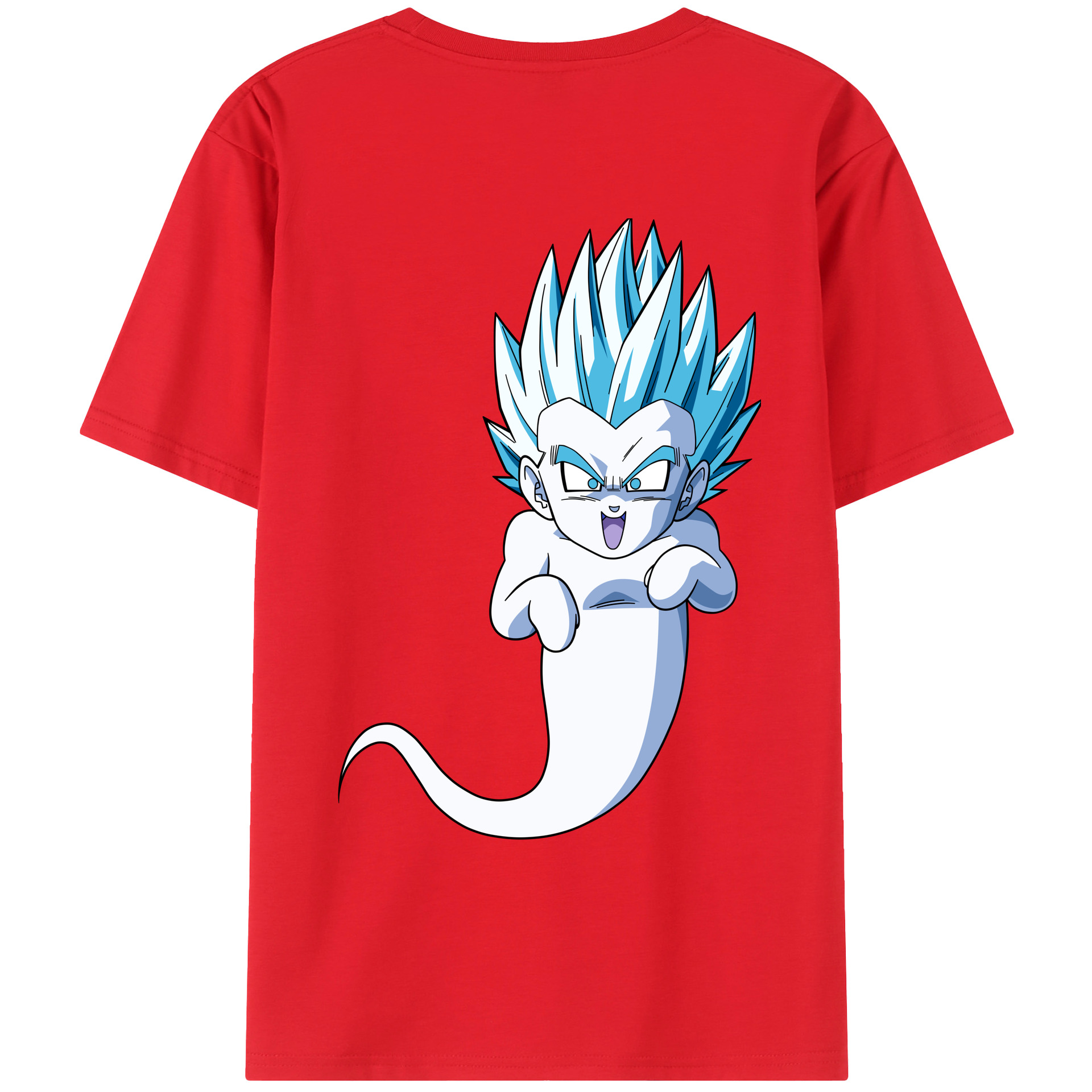 （画像用） ドラゴンボール ベジット DRAGON BALL Vegetto 綿100％ メンズ半袖Tシャツ（バックプリント） 通気性