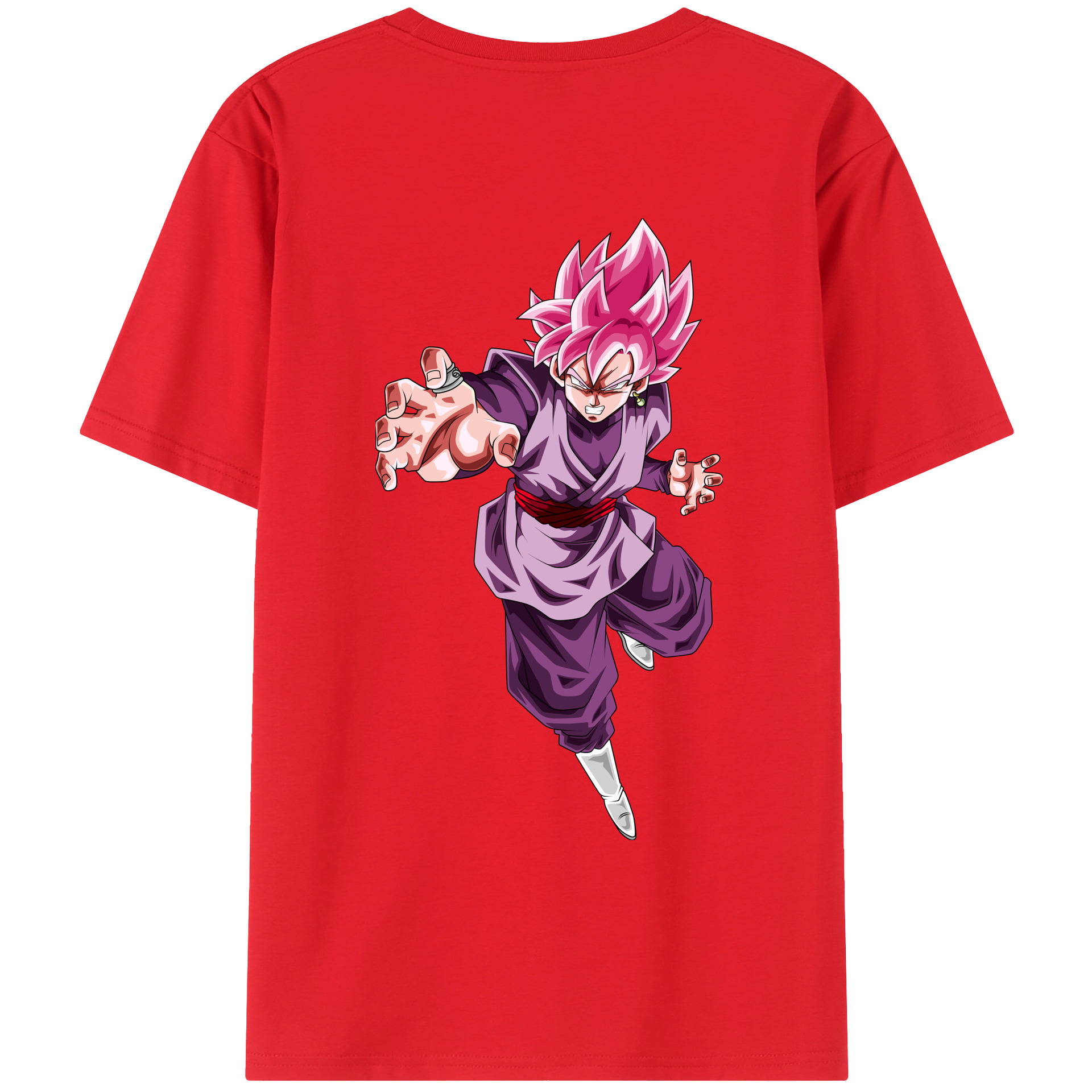 （画像用） ドラゴンボール ベジット DRAGON BALL Vegetto 綿100％ メンズ半袖Tシャツ（バックプリント） 通気性