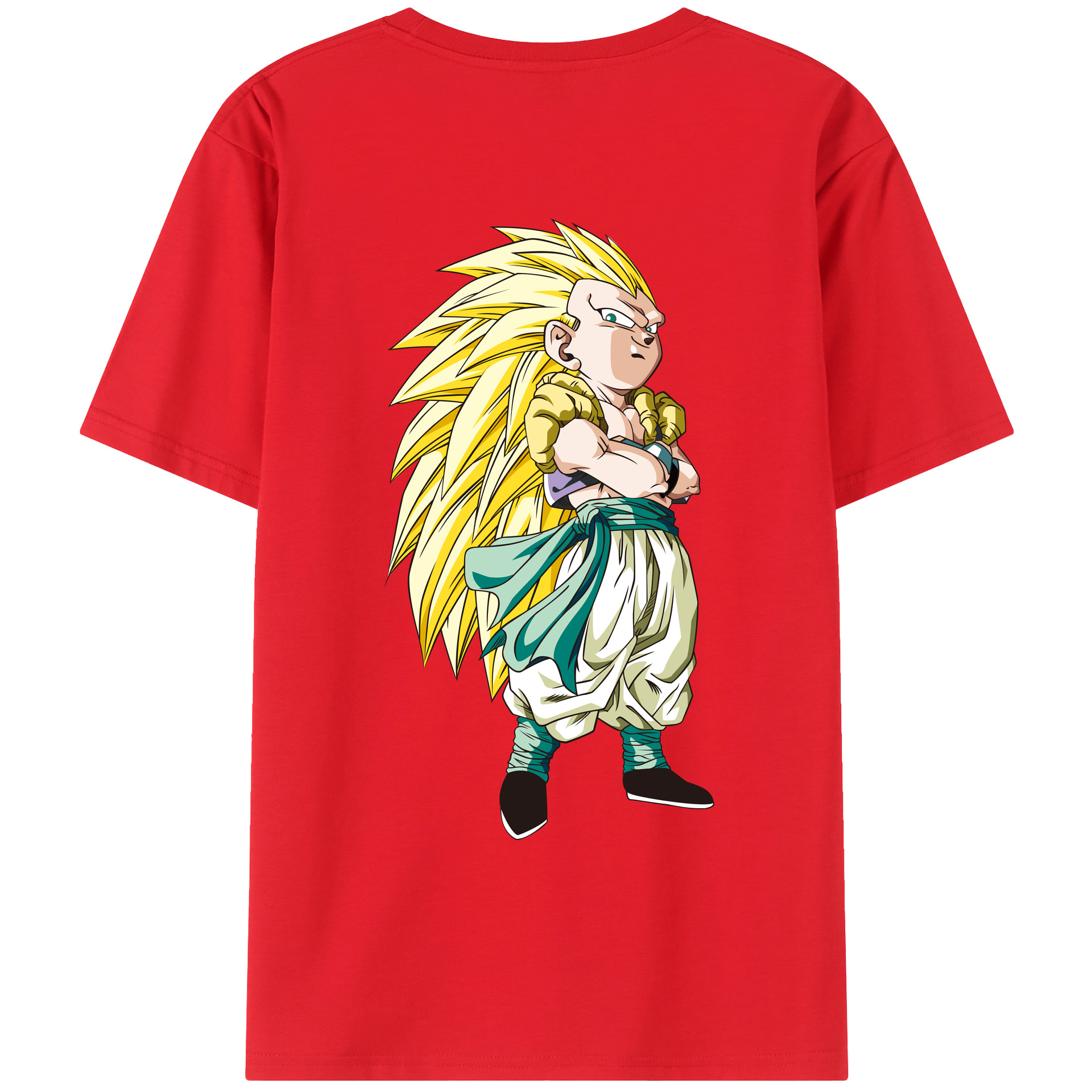 （画像用） ドラゴンボール ベジット DRAGON BALL Vegetto 綿100％ メンズ半袖Tシャツ（バックプリント） 通気性