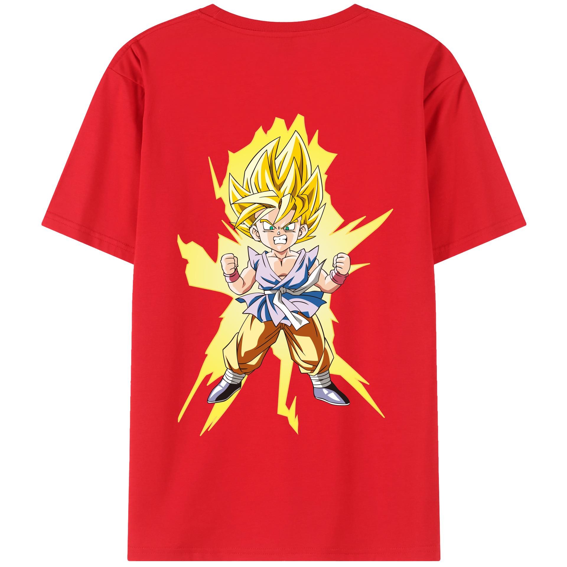 （画像用） ドラゴンボール ベジット DRAGON BALL Vegetto 綿100％ メンズ半袖Tシャツ（バックプリント） 通気性