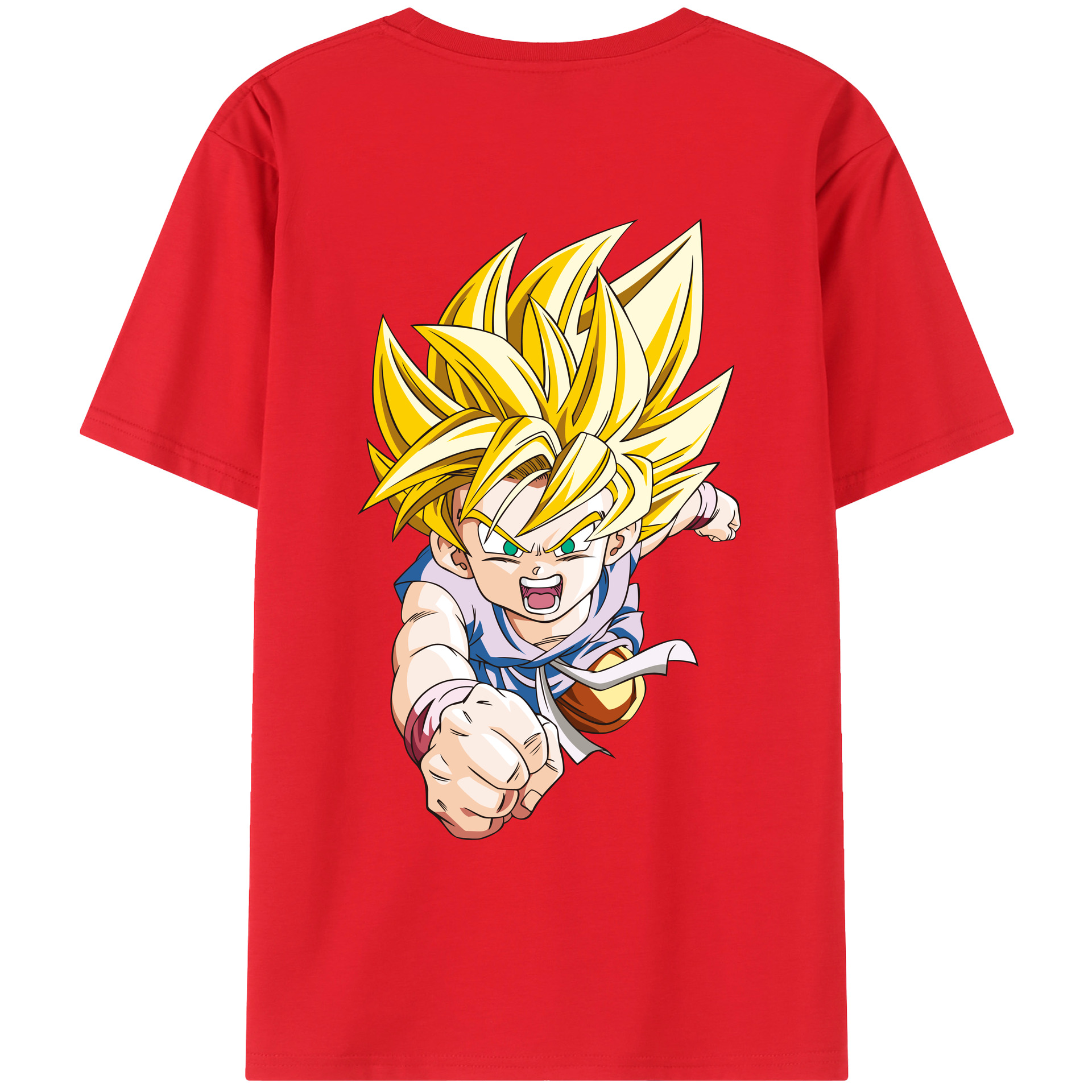 （画像用） ドラゴンボール ベジット DRAGON BALL Vegetto 綿100％ メンズ半袖Tシャツ（バックプリント） 通気性