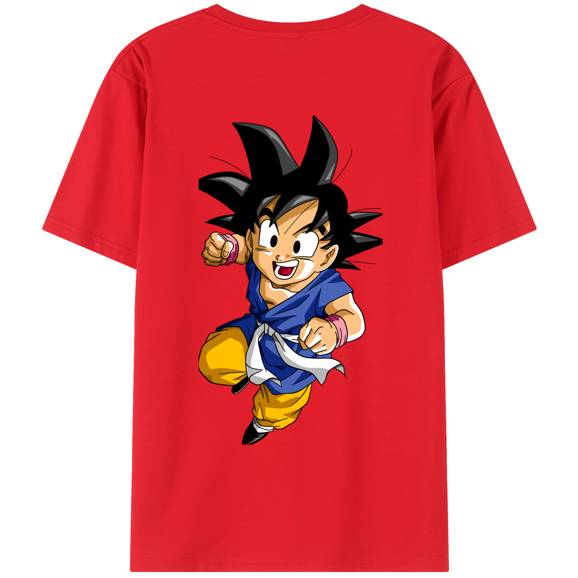 （画像用） ドラゴンボール 孫悟天 そん ごてん DRAGON BALL Son Goten 綿100％ メンズ半袖Tシャツ（バックプリント） 通気性
