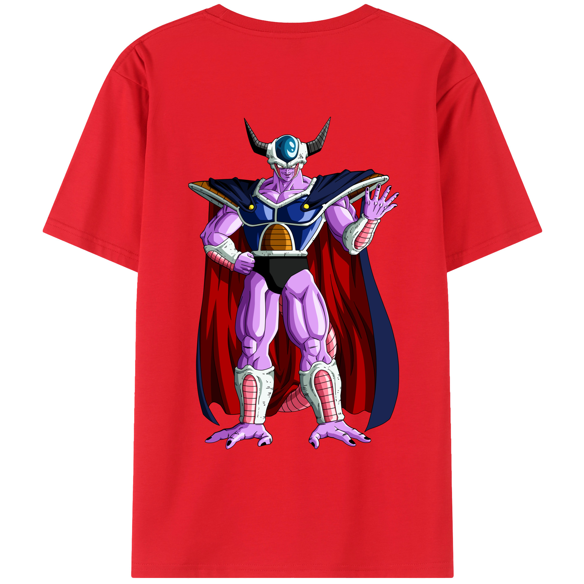 （画像用） ドラゴンボール コルド大王 DRAGON BALL King Cold 綿100％ メンズ半袖Tシャツ（バックプリント） 通気性