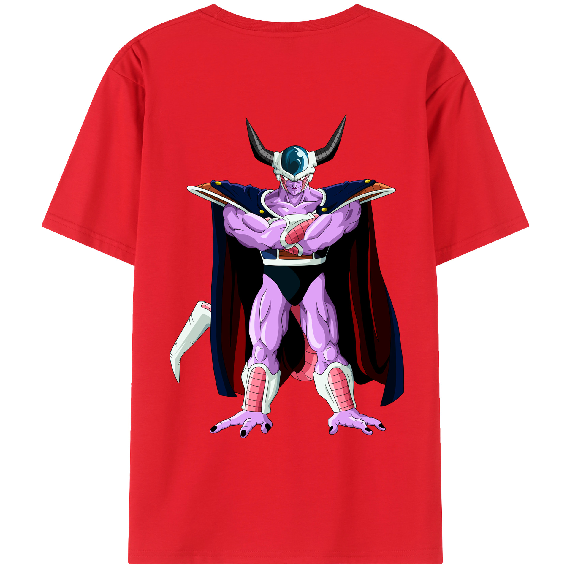 （画像用） ドラゴンボール コルド大王 DRAGON BALL King Cold 綿100％ メンズ半袖Tシャツ（バックプリント） 通気性