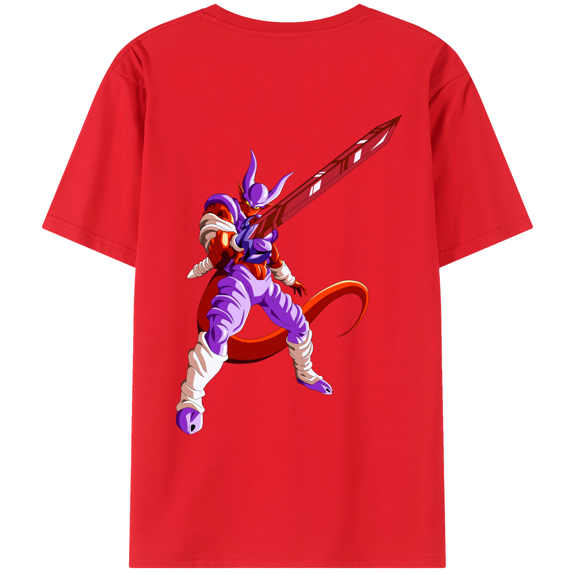 （画像用） ドラゴンボール ジャネンバ DRAGON BALL Janemba 綿100％ メンズ半袖Tシャツ（バックプリント） 通気性