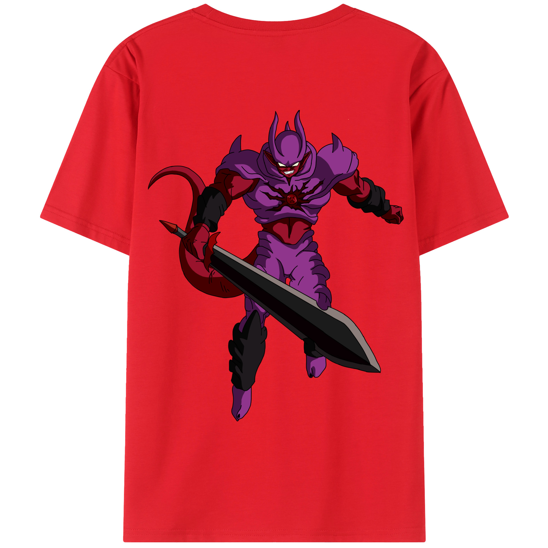 （画像用） ドラゴンボール ジャネンバ DRAGON BALL Janemba 綿100％ メンズ半袖Tシャツ（バックプリント） 通気性