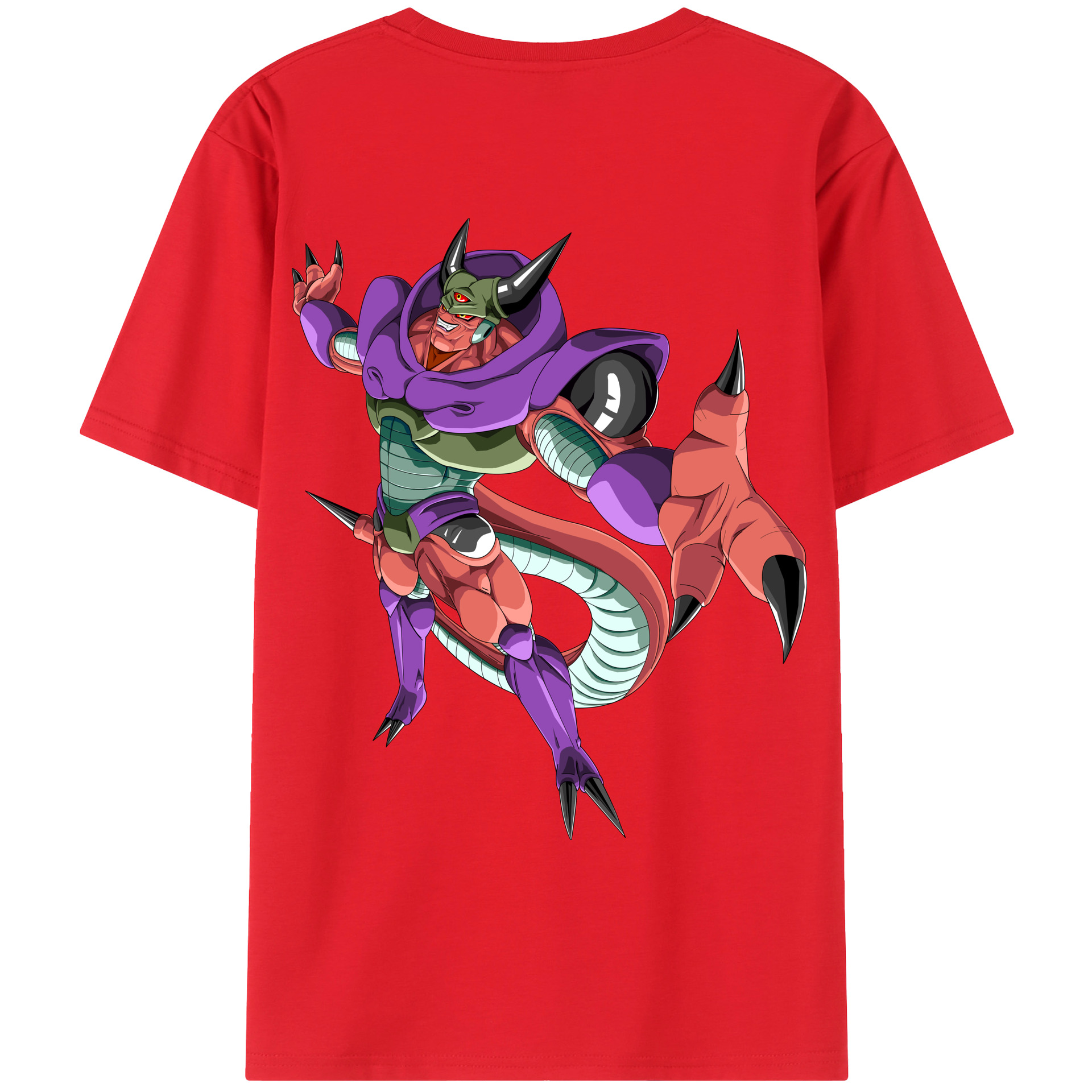 （画像用） ドラゴンボール ジャネンバ DRAGON BALL Janemba 綿100％ メンズ半袖Tシャツ（バックプリント） 通気性