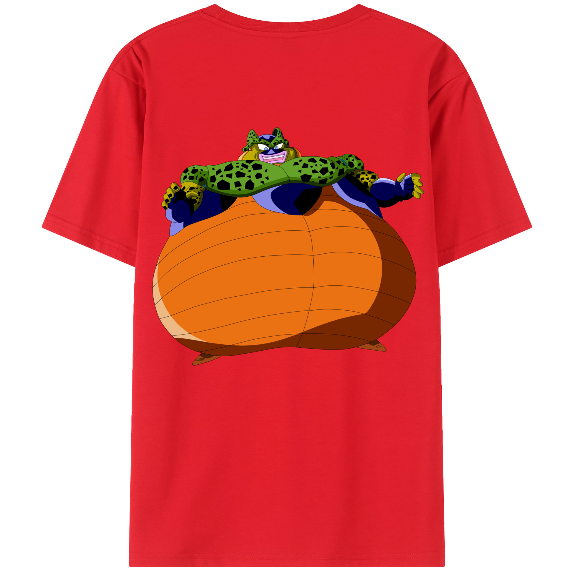 （画像用） ドラゴンボール セル DRAGON BALL Cell 綿100％ メンズ半袖Tシャツ（バックプリント） 通気性