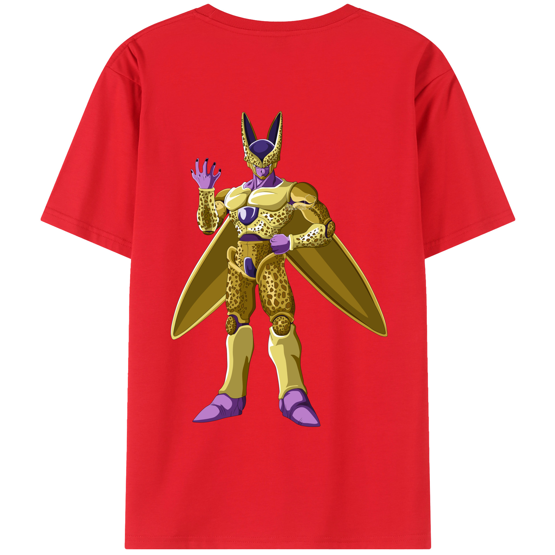 （画像用） ドラゴンボール セル DRAGON BALL Cell 綿100％ メンズ半袖Tシャツ（バックプリント） 通気性