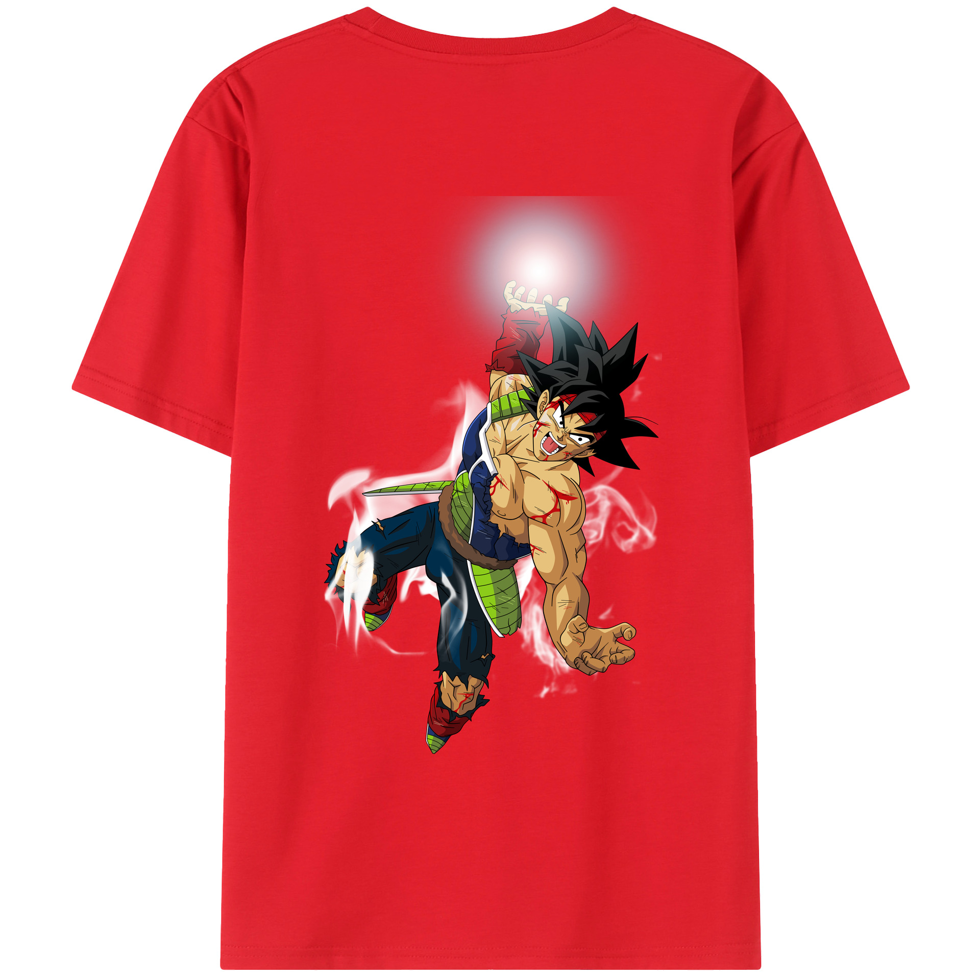 （画像用） ドラゴンボール バーダック DRAGON BALL Burdock 綿100％ メンズ半袖Tシャツ（バックプリント） 通気性