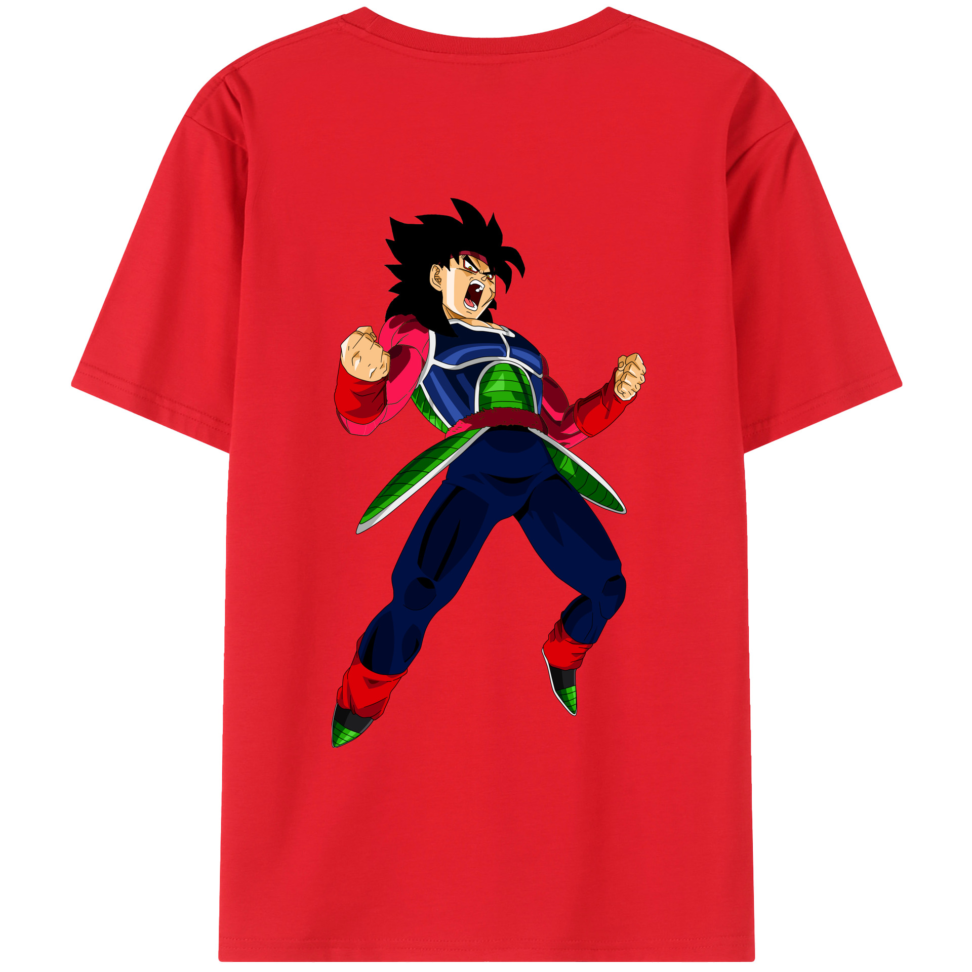 （画像用） ドラゴンボール バーダック DRAGON BALL Burdock 綿100％ メンズ半袖Tシャツ（バックプリント） 通気性