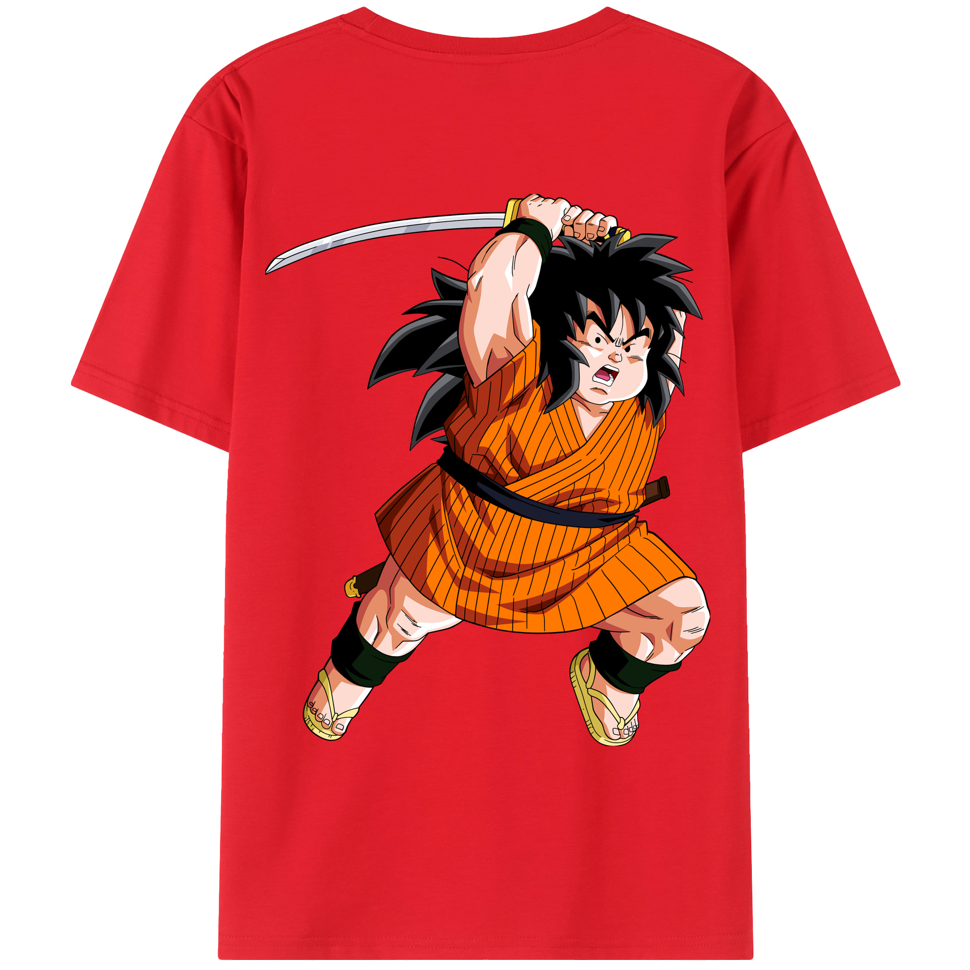 （画像用） ドラゴンボール やじろべえ DRAGON BALL Yajirobe 綿100％ メンズ半袖Tシャツ（バックプリント） 通気性