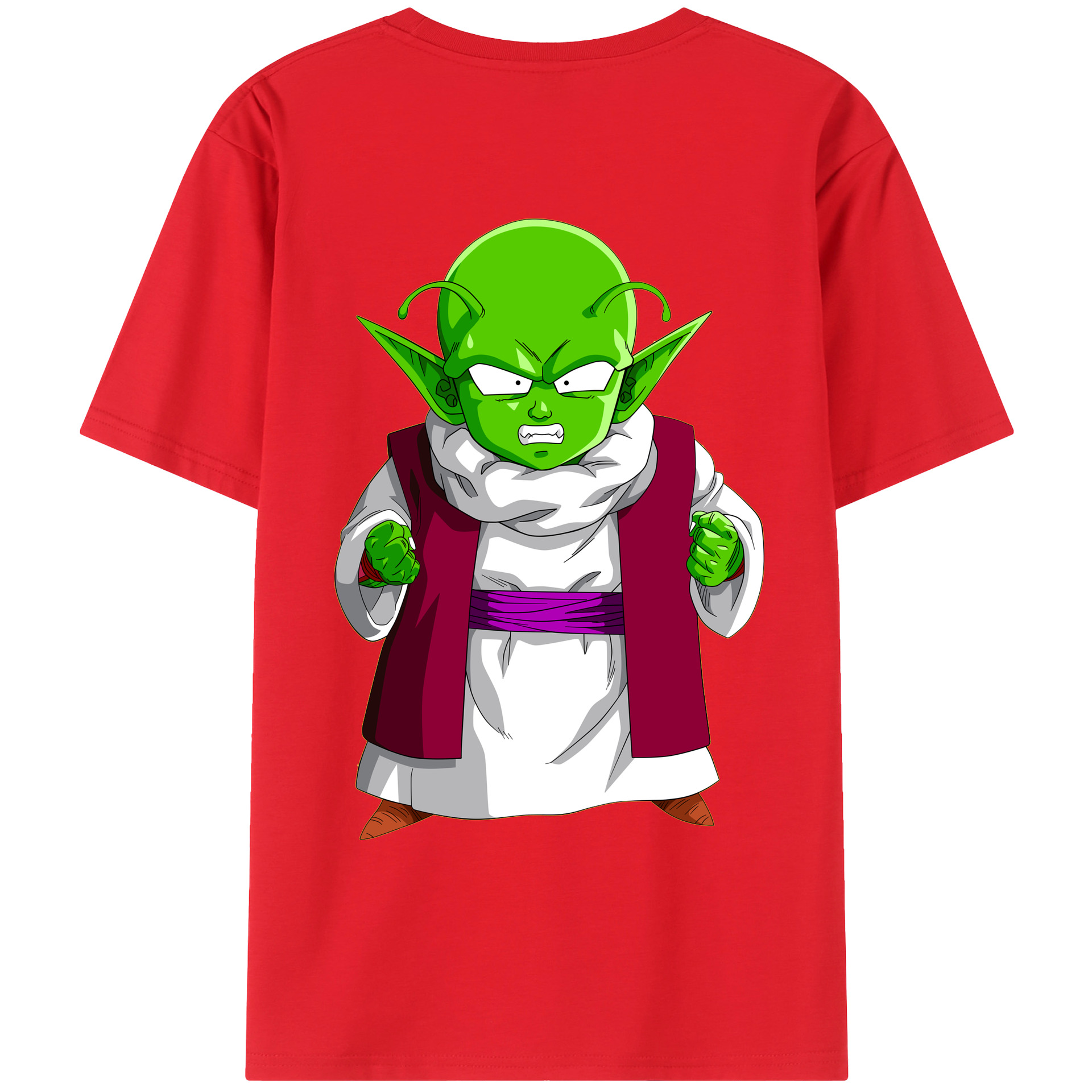 （画像用） ドラゴンボール ピッコロ DRAGON BALL Piccolo 綿100％ メンズ半袖Tシャツ（バックプリント） 通気性