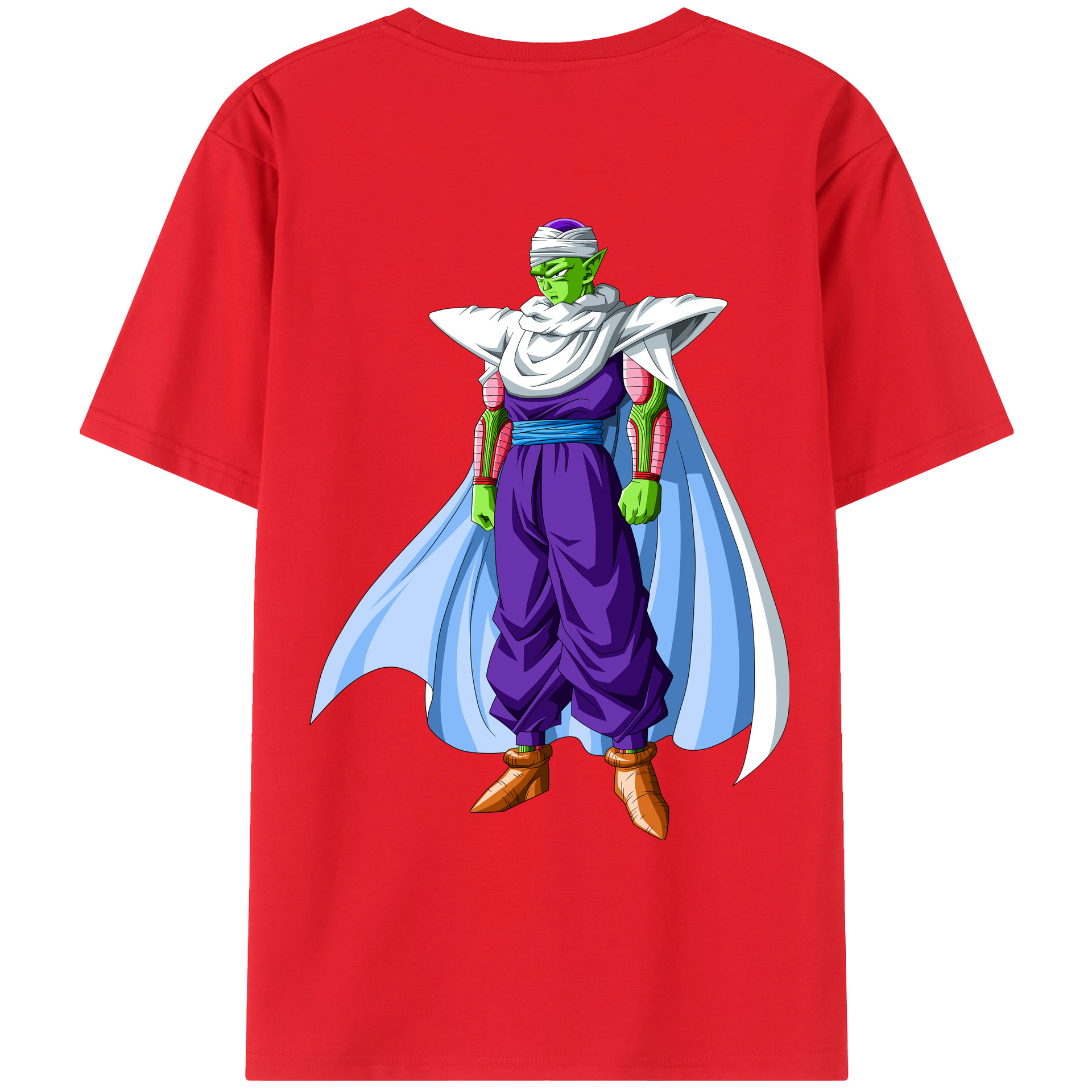 （画像用） ドラゴンボール ピッコロ DRAGON BALL Piccolo 綿100％ メンズ半袖Tシャツ（バックプリント） 通気性