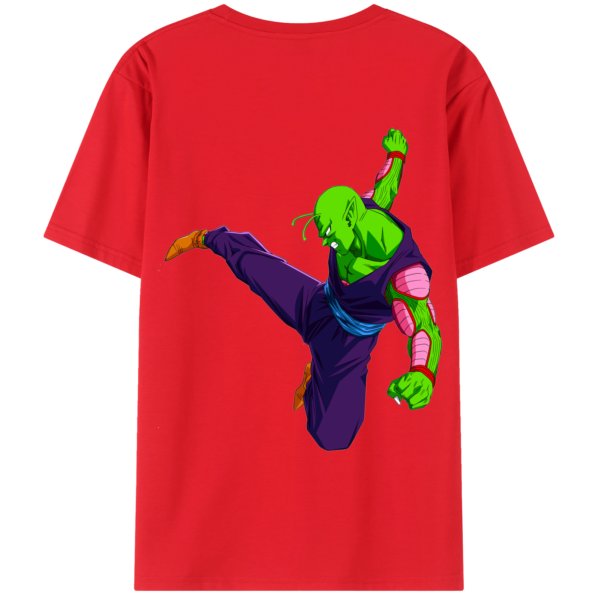 （画像用） ドラゴンボール ピッコロ DRAGON BALL Piccolo 綿100％ メンズ半袖Tシャツ（バックプリント） 通気性
