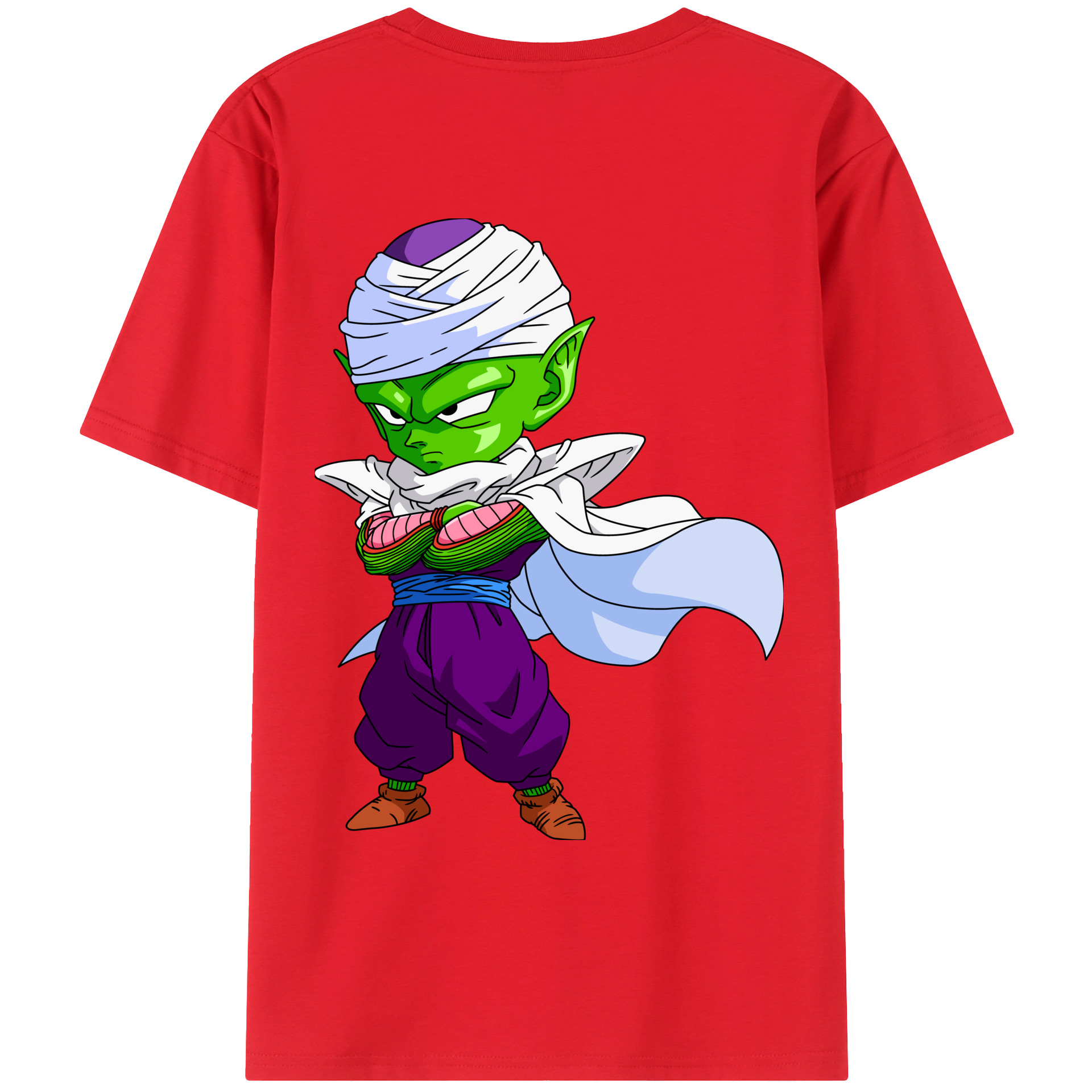 （画像用） ドラゴンボール ピッコロ DRAGON BALL Piccolo 綿100％ メンズ半袖Tシャツ（バックプリント） 通気性